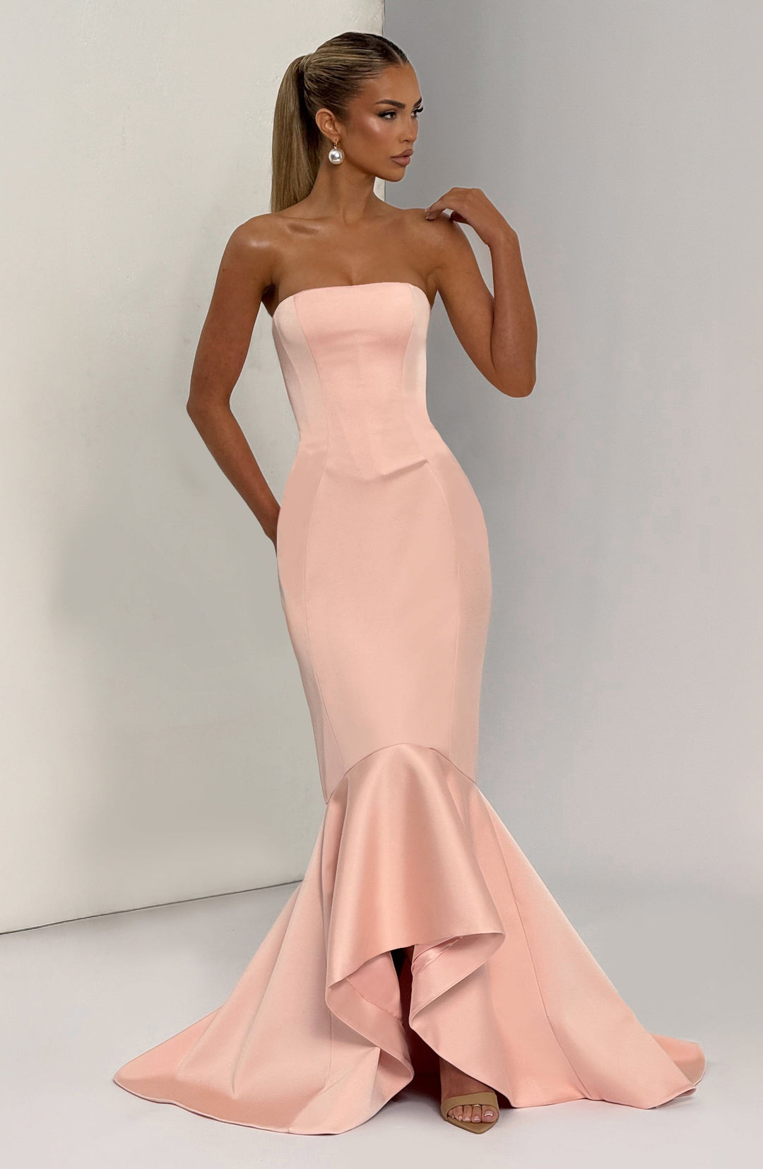 Haliaia Gown in Blush by Clandour, product photo 3