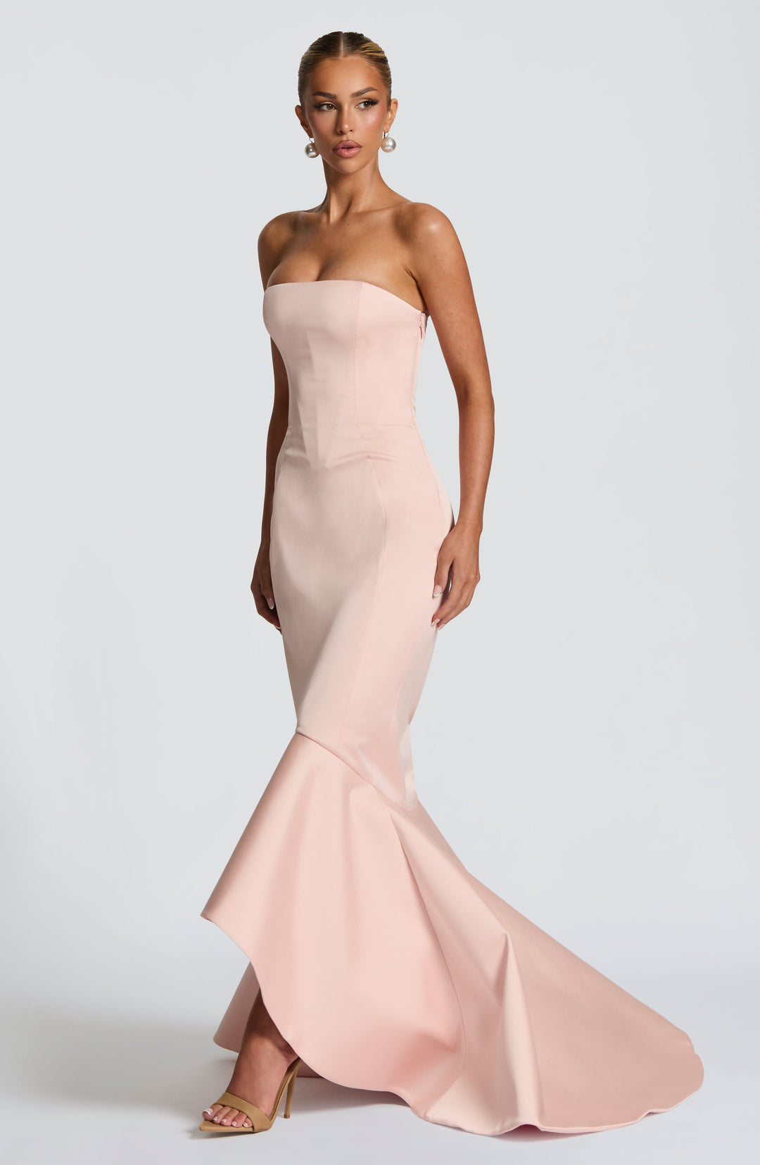 Haliaia Gown in Blush by Clandour, product photo 5
