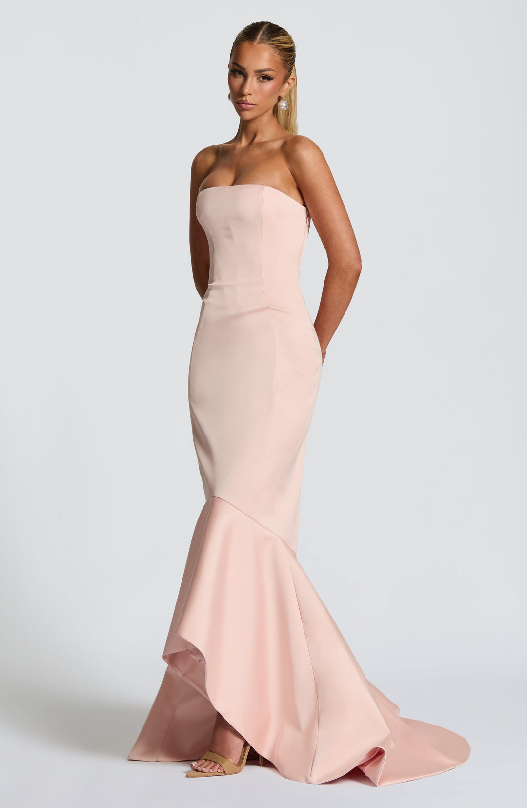 Haliaia Gown in Blush by Clandour, product photo 7