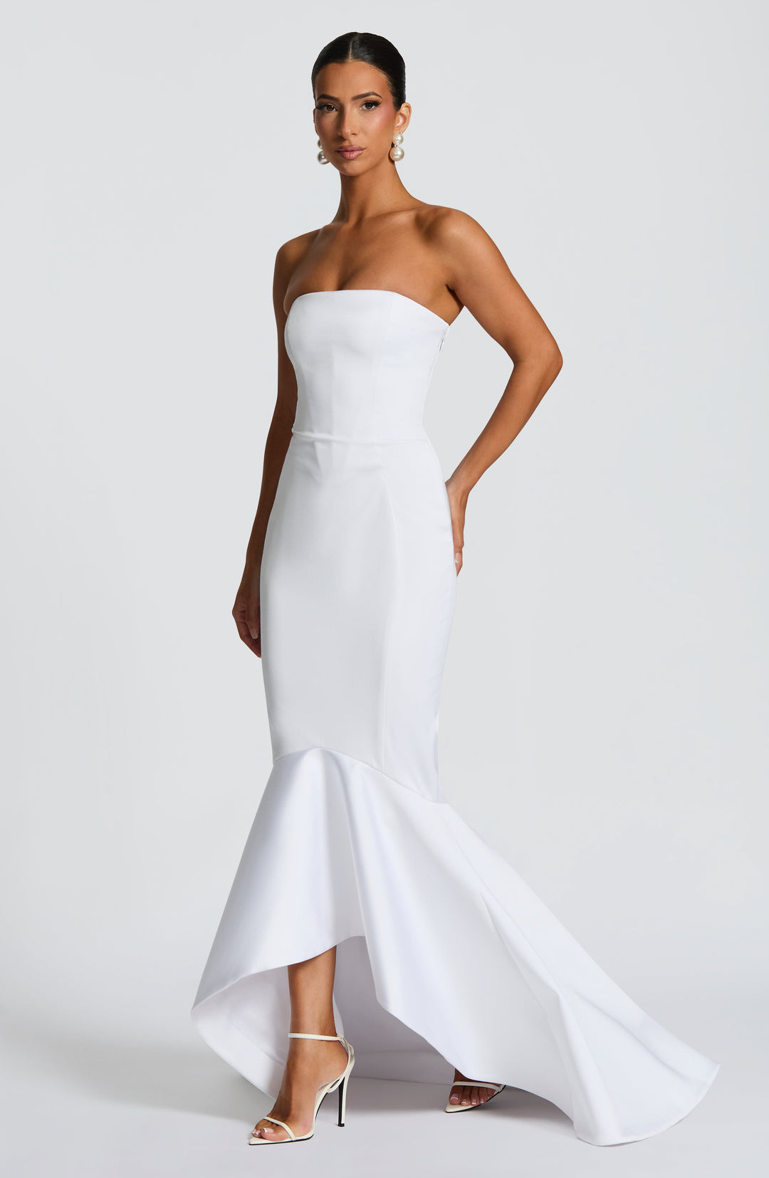 Haliaia Gown in Ivory by Clandour, product photo 3