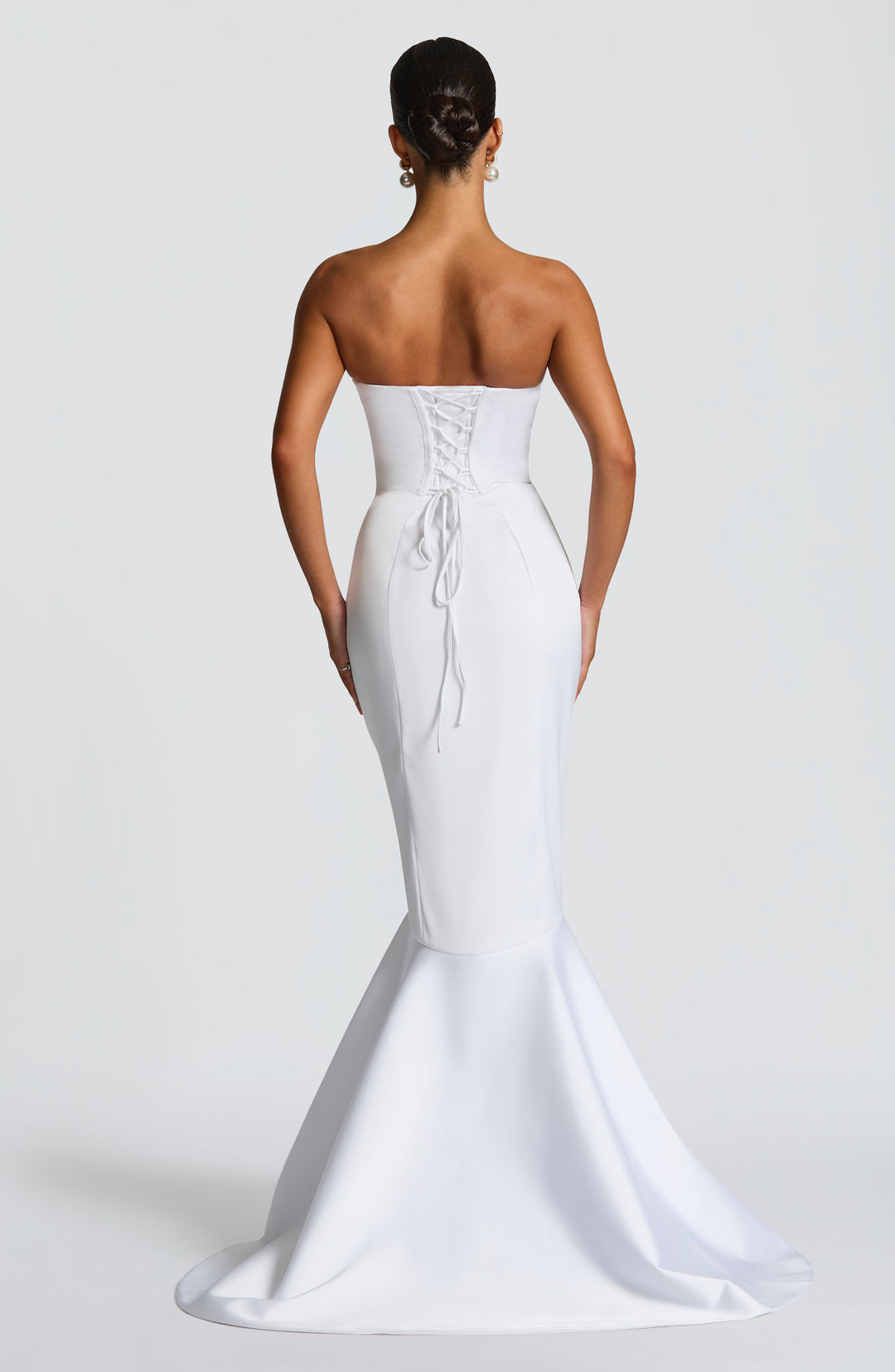 Haliaia Gown in Ivory by Clandour, product photo 4