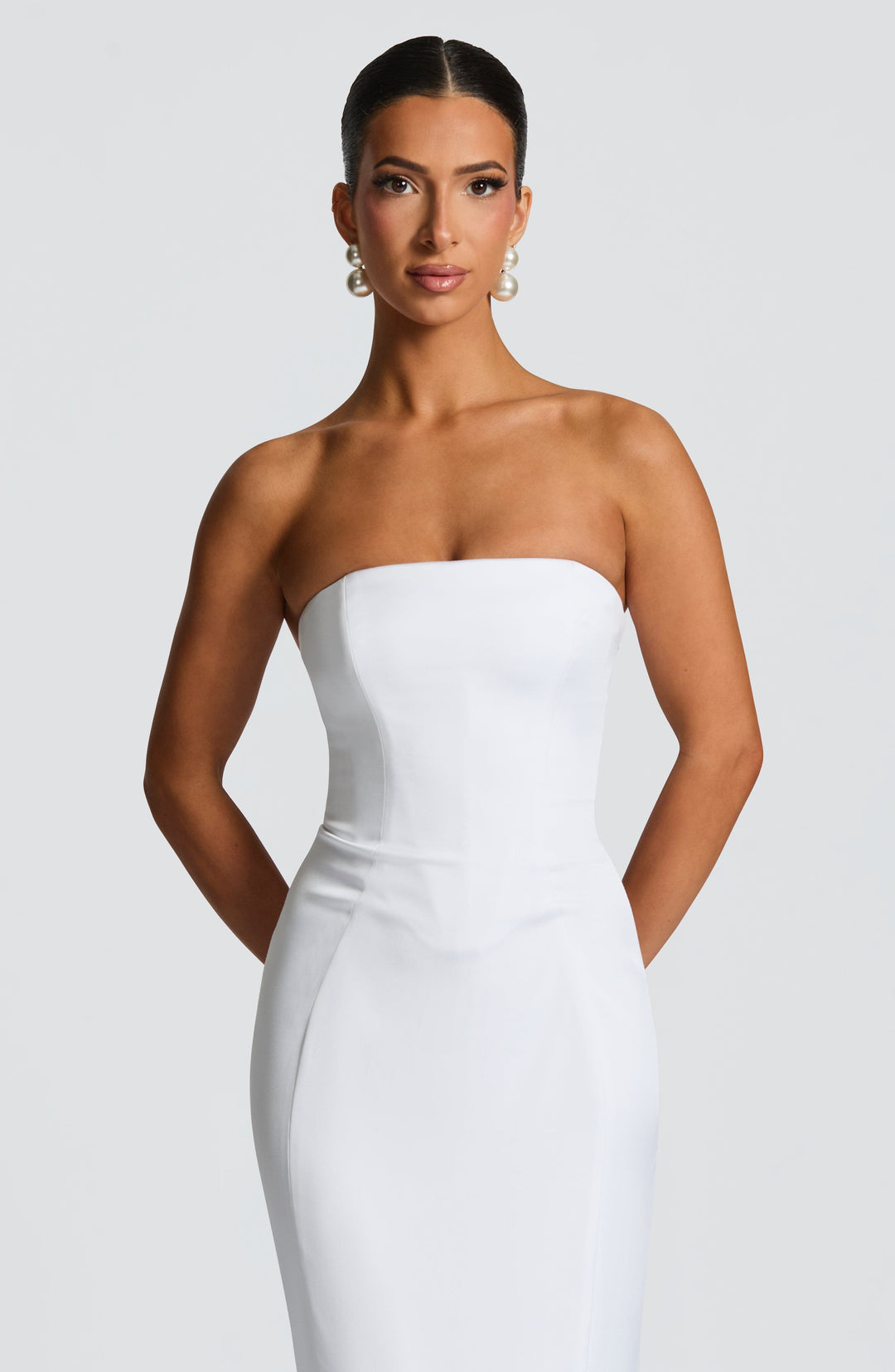 Haliaia Gown in Ivory by Clandour, product photo 5