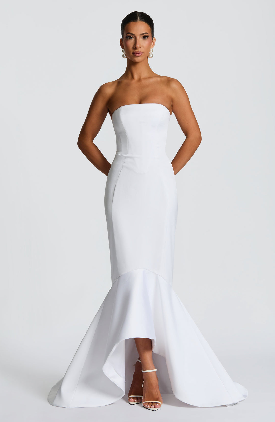 Haliaia Gown in Ivory by Clandour, product photo 6