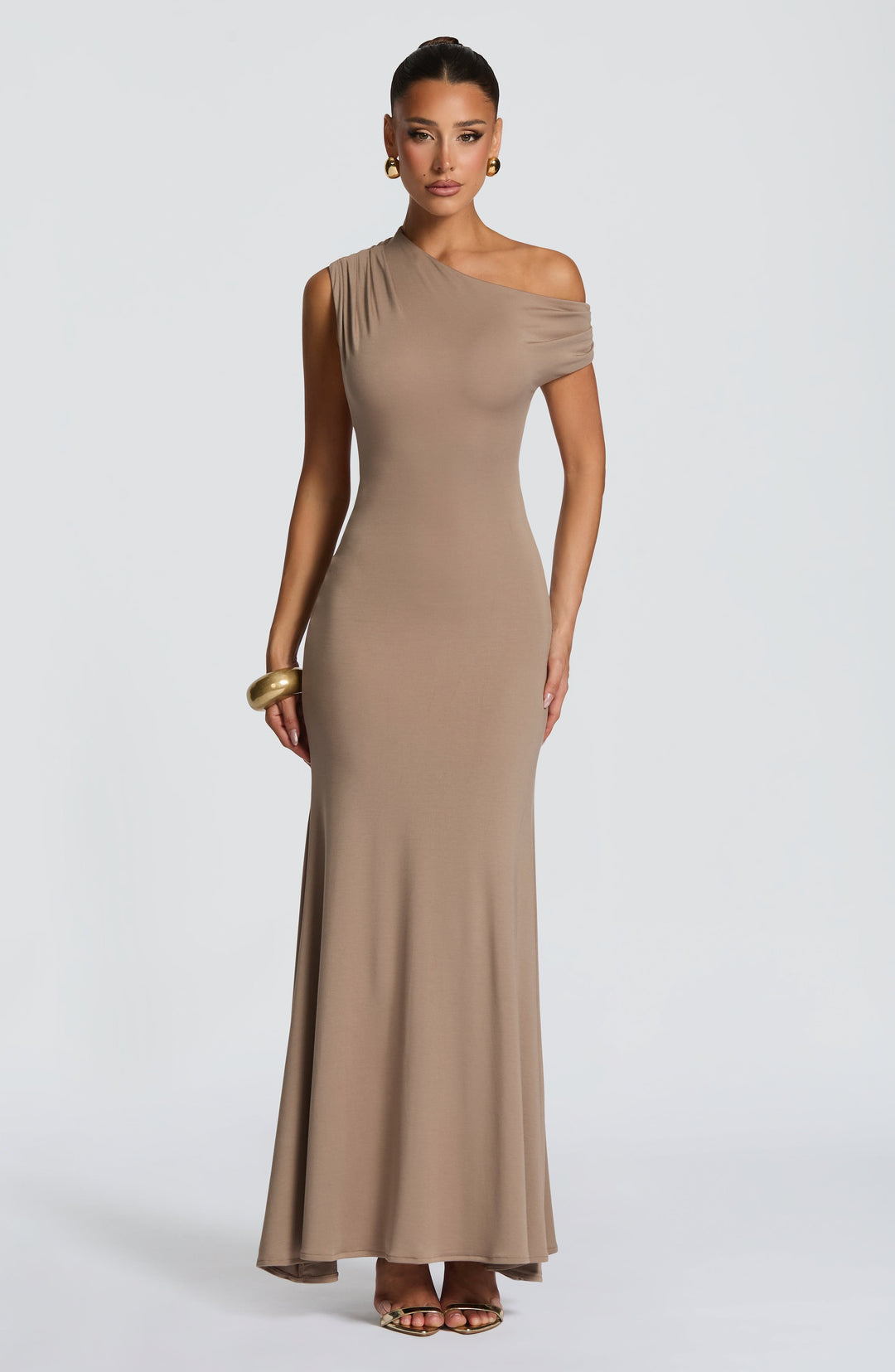 Haliairis Maxi Dress in Stone by Clandour, product photo 2