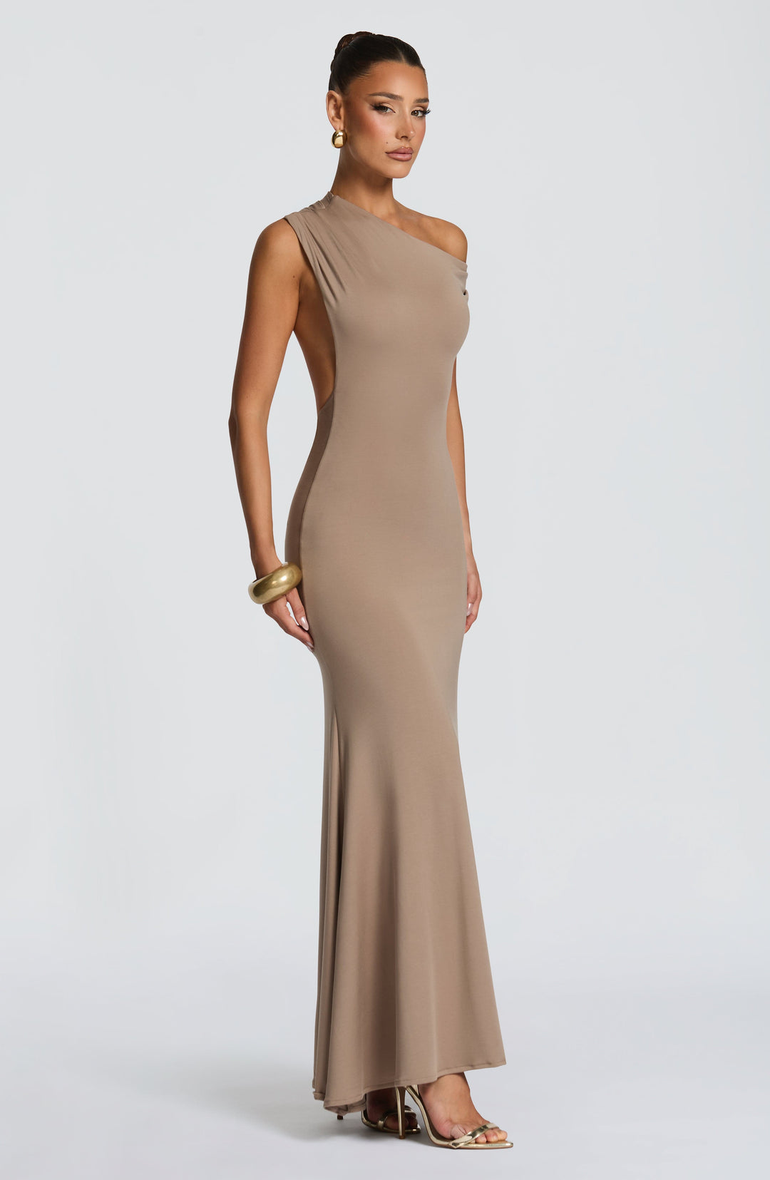 Haliairis Maxi Dress in Stone by Clandour, product photo 5