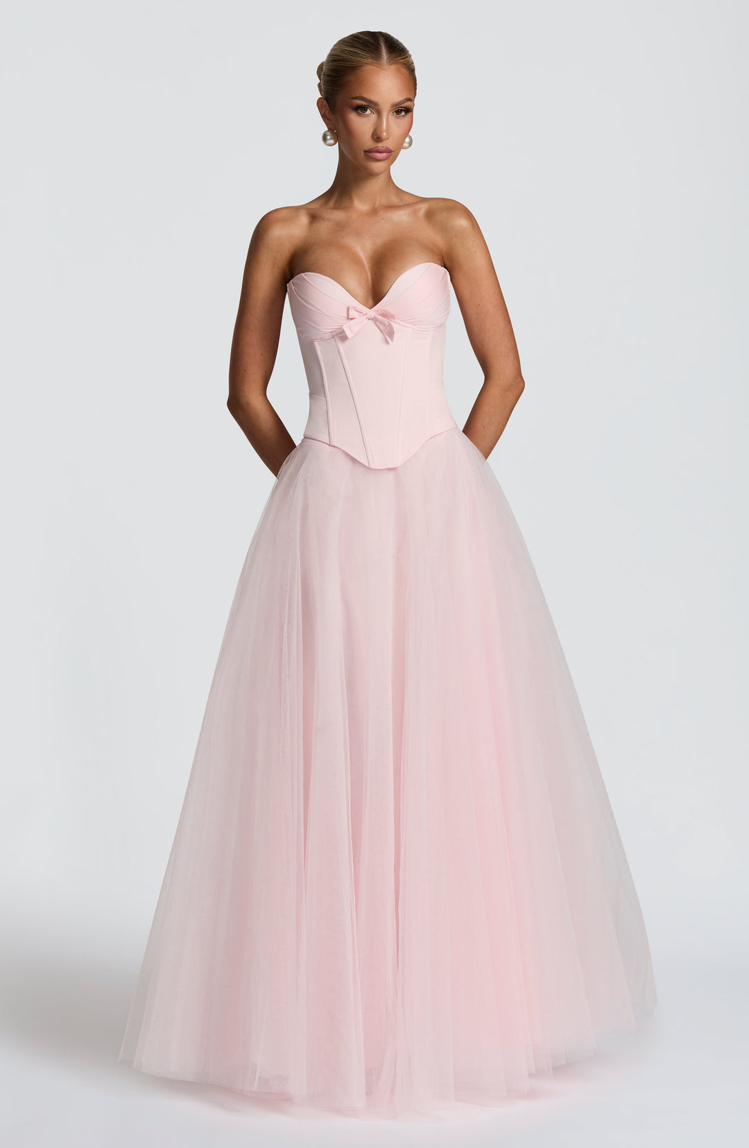 Haliaise Maxi Skirt in Blush by Clandour, product photo 1
