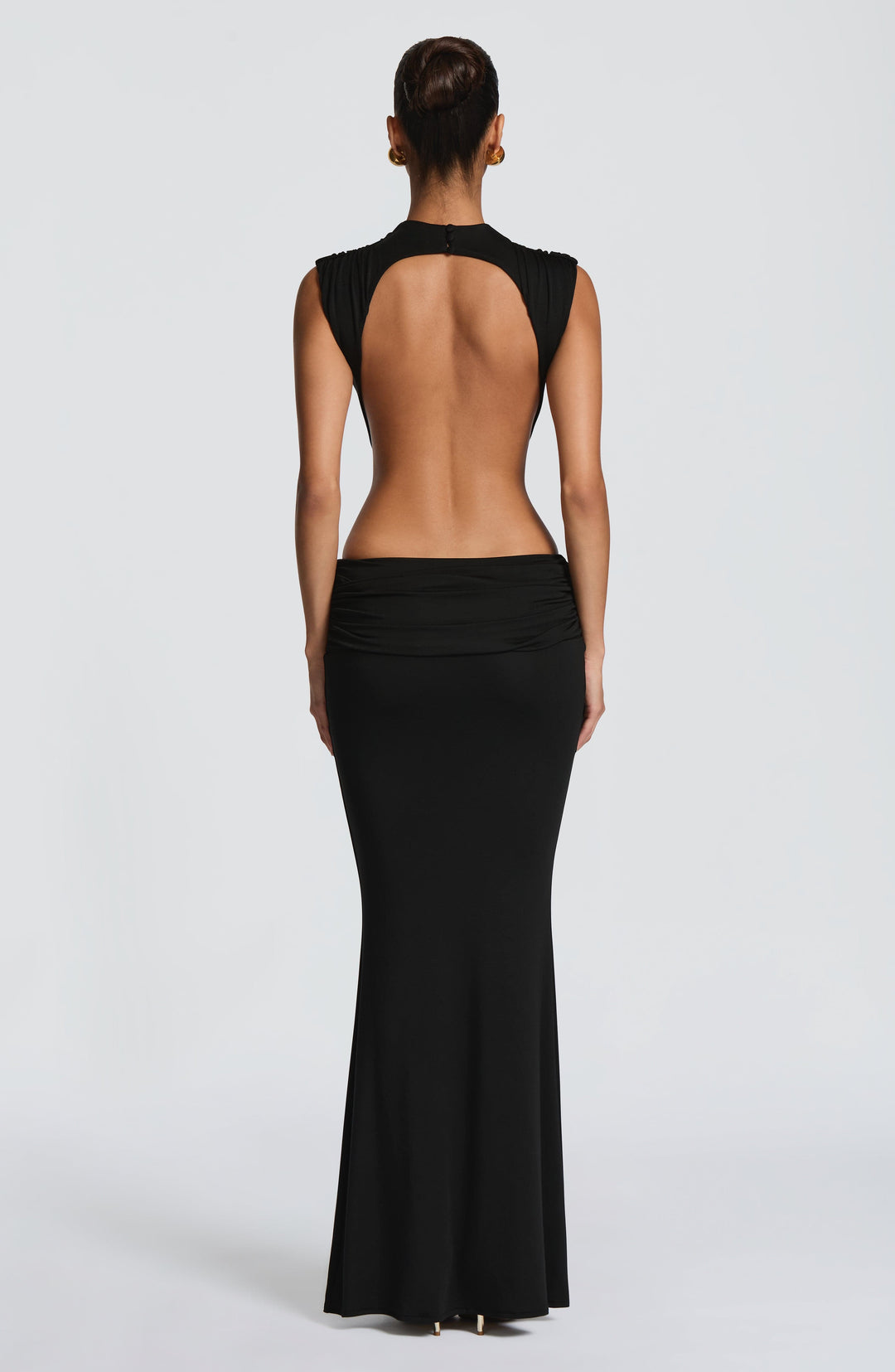 Halialina Maxi Dress in Black by Clandour, product photo 4