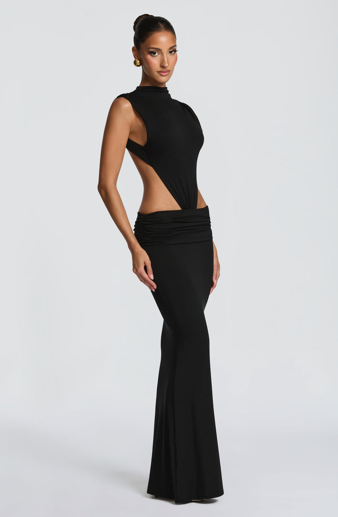 Halialina Maxi Dress in Black by Clandour, product photo 10