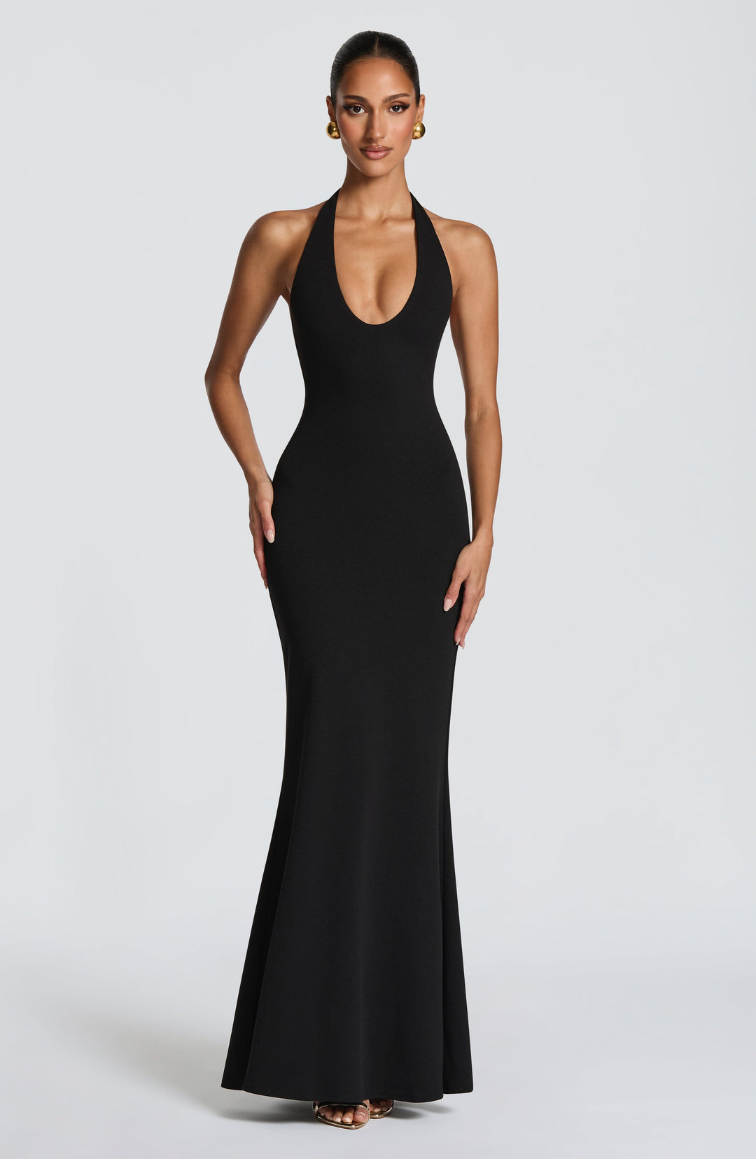 Haliamira Maxi Dress in Black by Clandour, product photo 1
