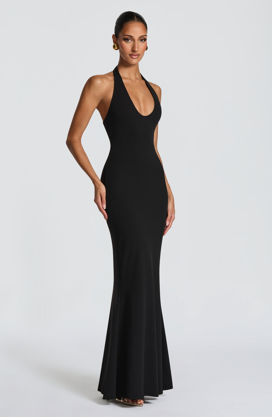 Haliamira Maxi Dress in Black by Clandour, product photo 3
