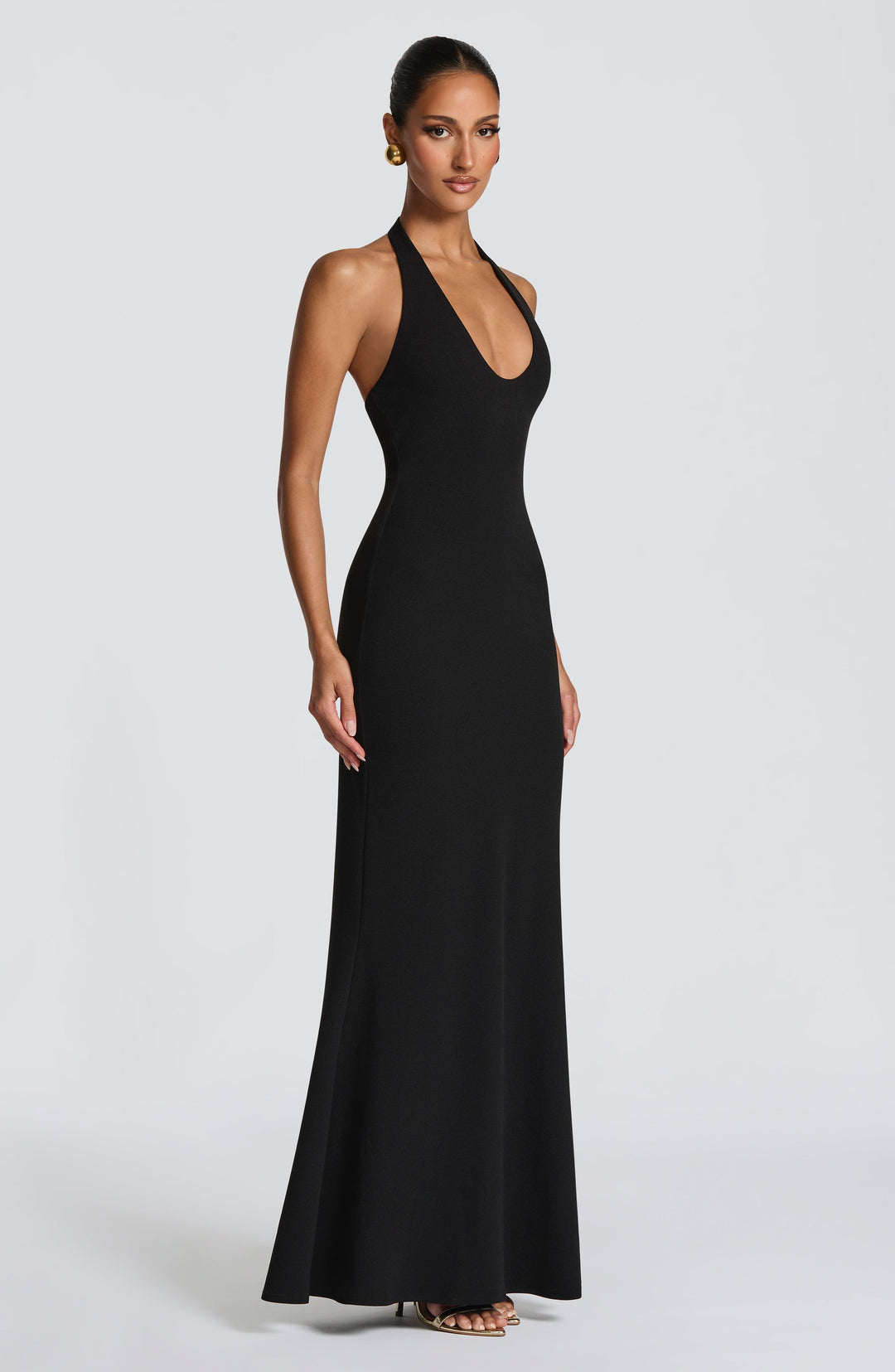 Haliamira Maxi Dress in Black by Clandour, product photo 4