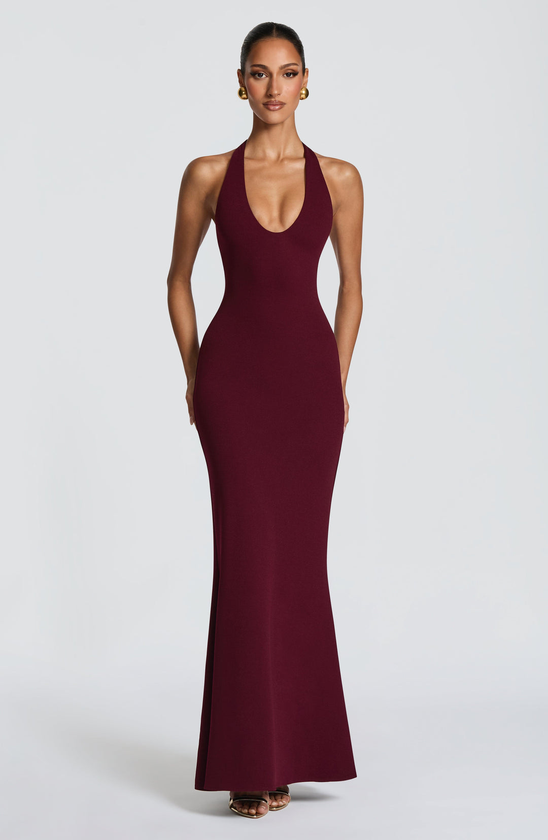 Haliamira Maxi Dress in Cherry Lacquer by Clandour, product photo 8
