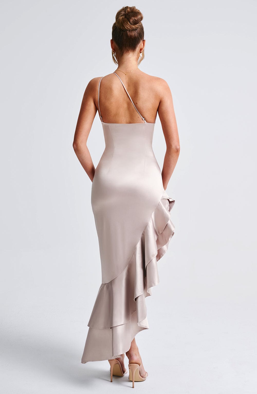 Halianna Maxi Dress in Champagne by Clandour, product photo 4