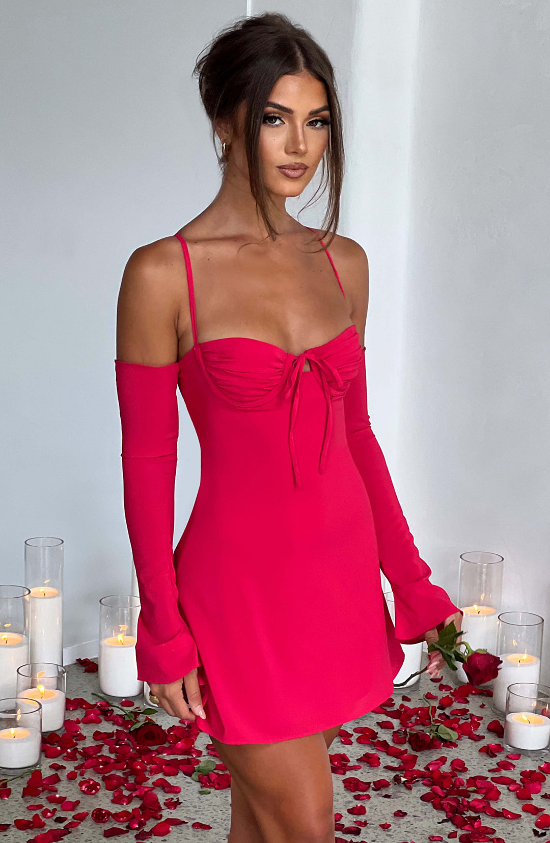 Halianora Mini Dress in Pink by Clandour, product photo 6