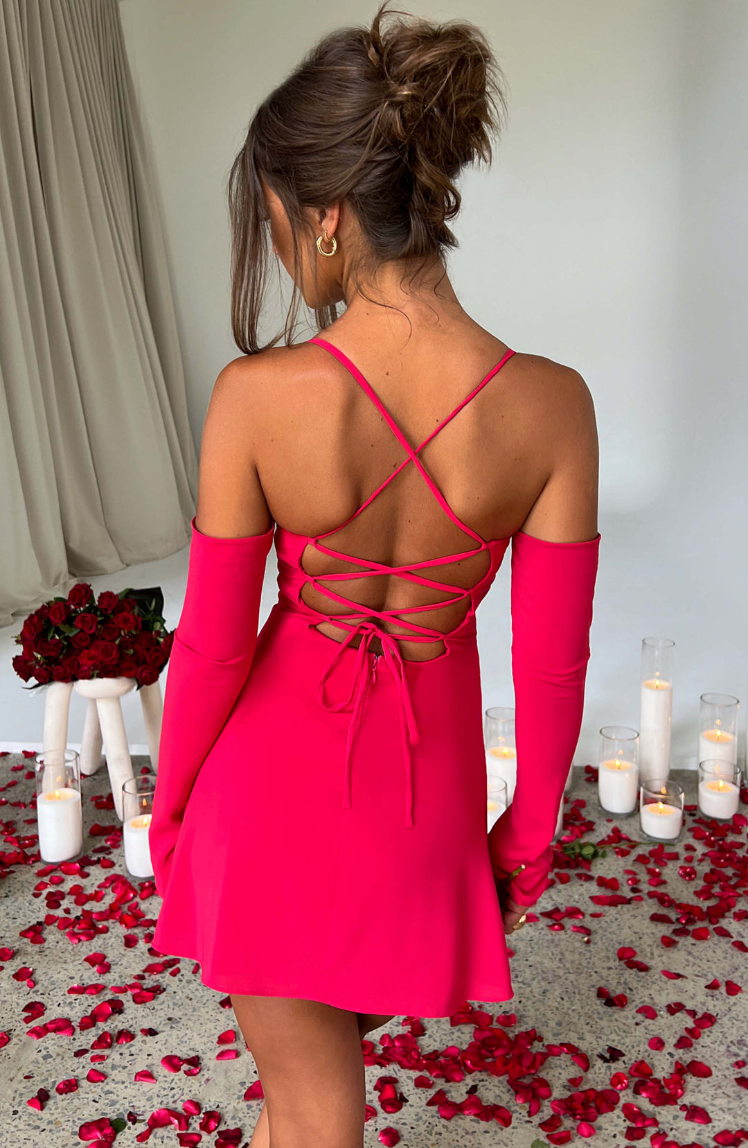 Halianora Mini Dress in Pink by Clandour, product photo 7