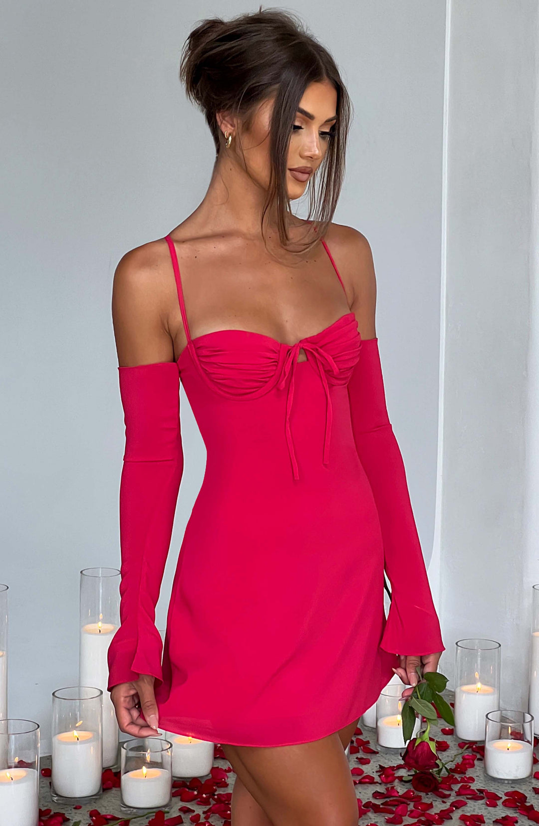 Halianora Mini Dress in Pink by Clandour, product photo 10