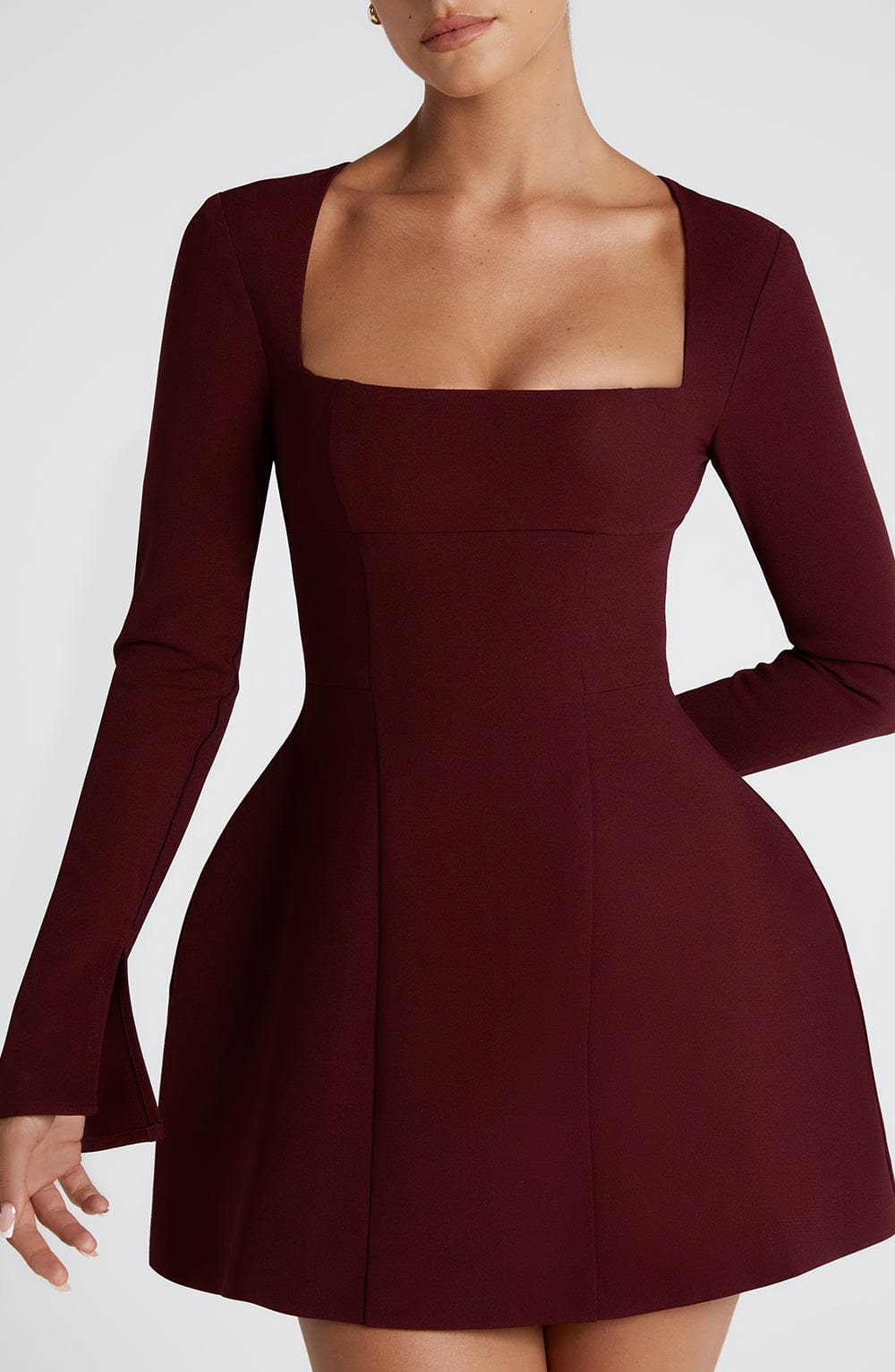 Haliaora Mini Dress in Cherry Lacquer by Clandour, product photo 5