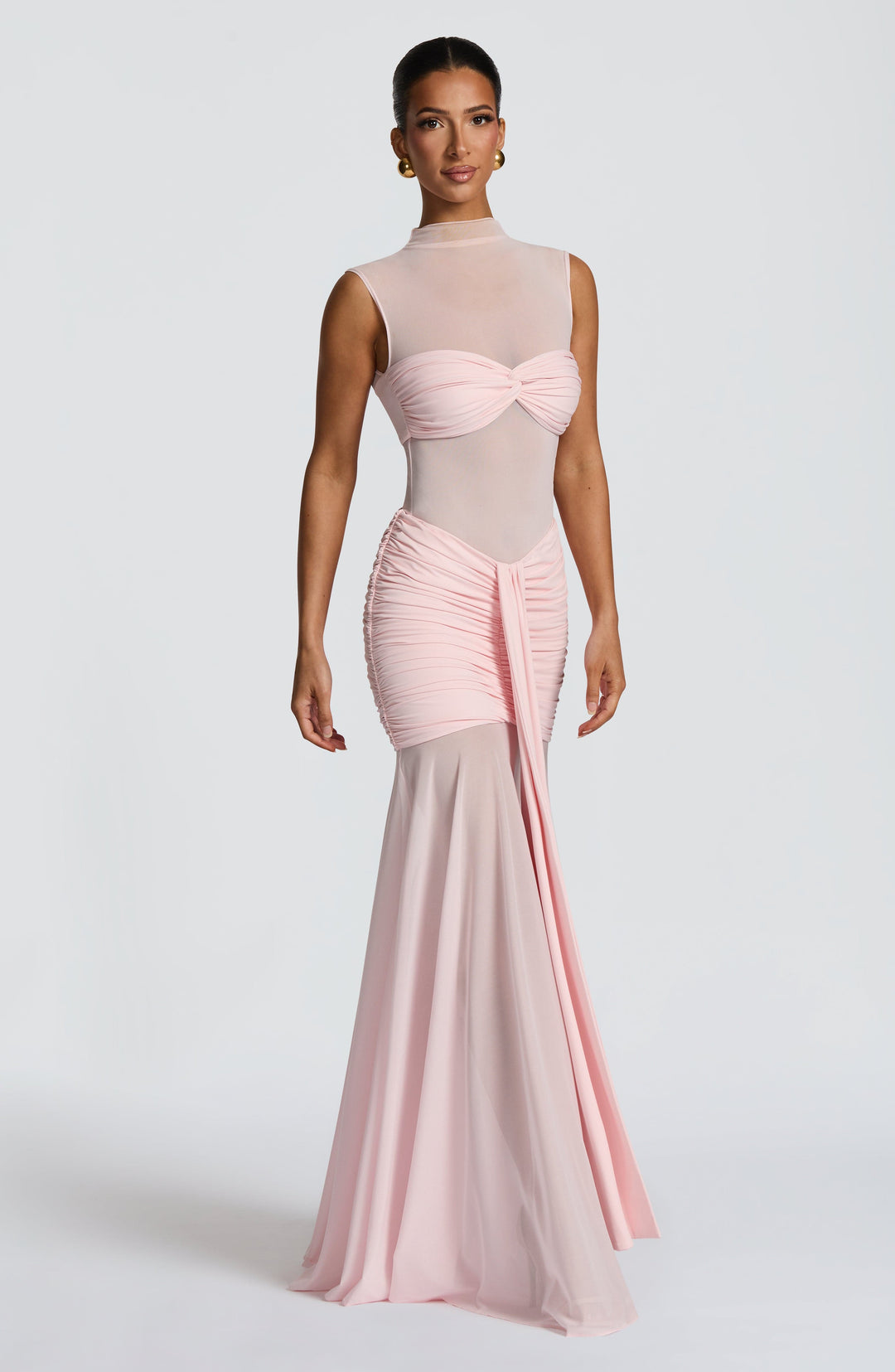 Haliaoria Maxi Skirt in Blush by Clandour, product photo 2