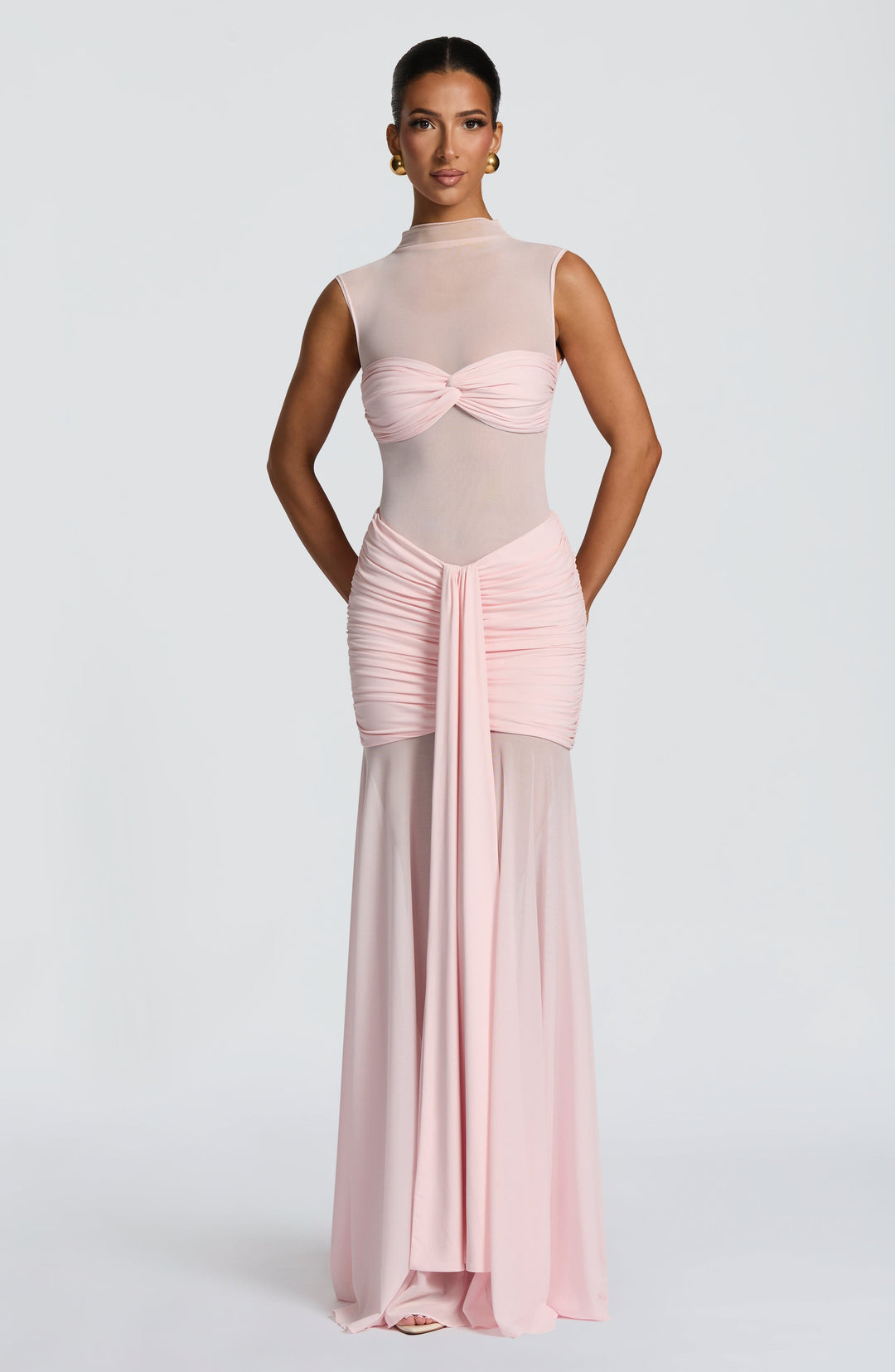 Haliaoria Maxi Skirt in Blush by Clandour, product photo 4