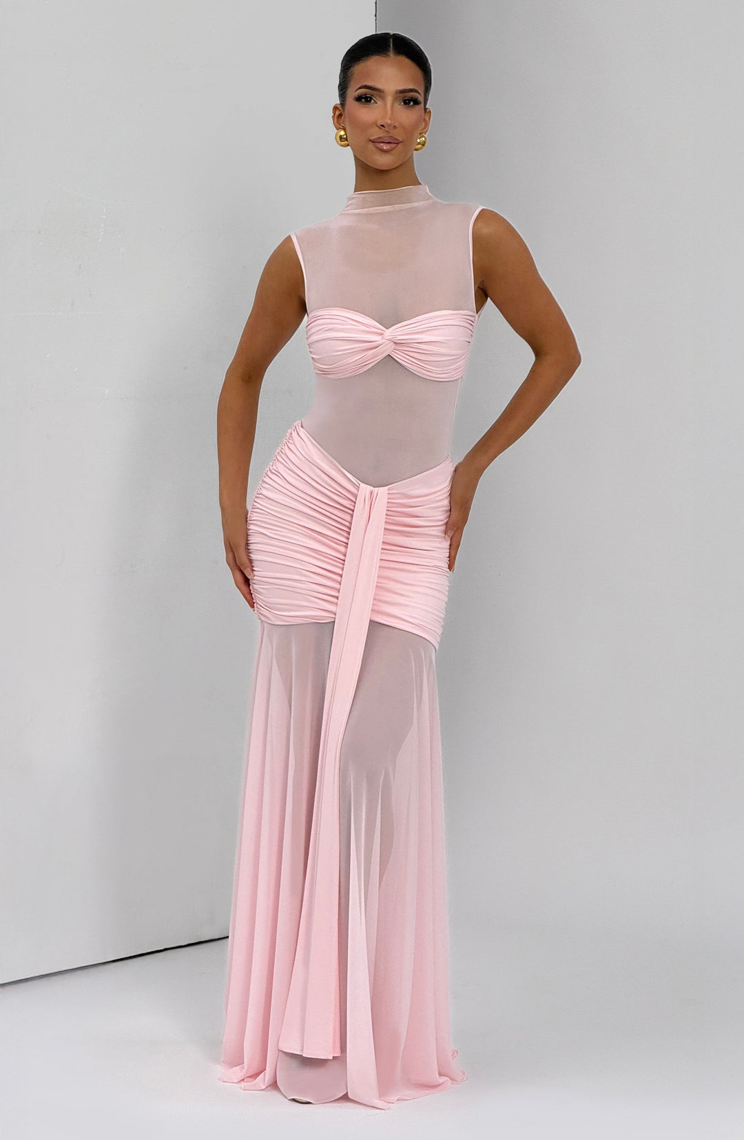 Haliaoria Maxi Skirt in Blush by Clandour, product photo 5