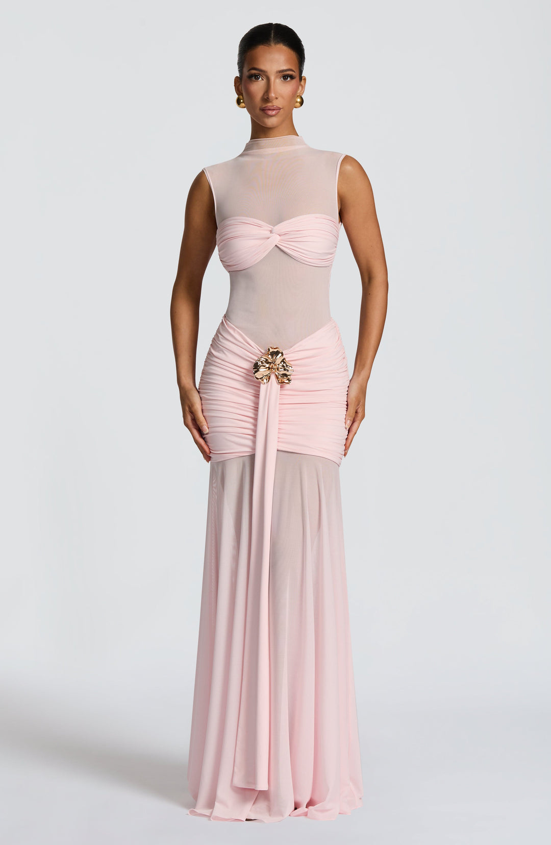 Haliaoria Maxi Skirt in Blush by Clandour, product photo 7