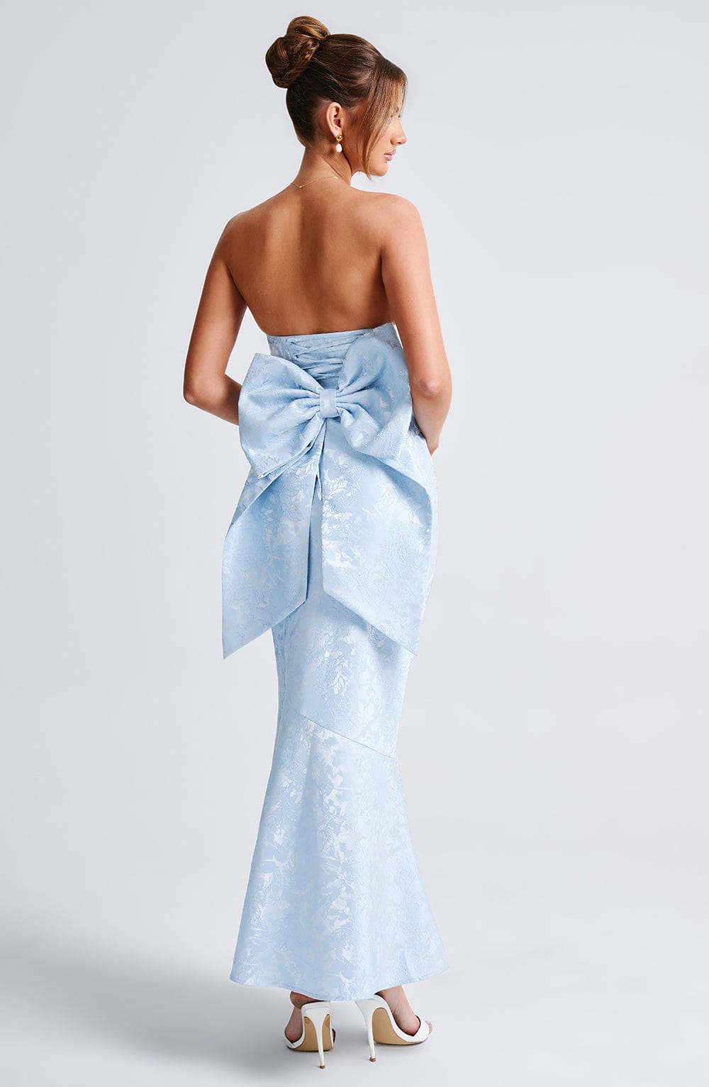 Haliara Maxi Dress in Blue by Clandour, product photo 2