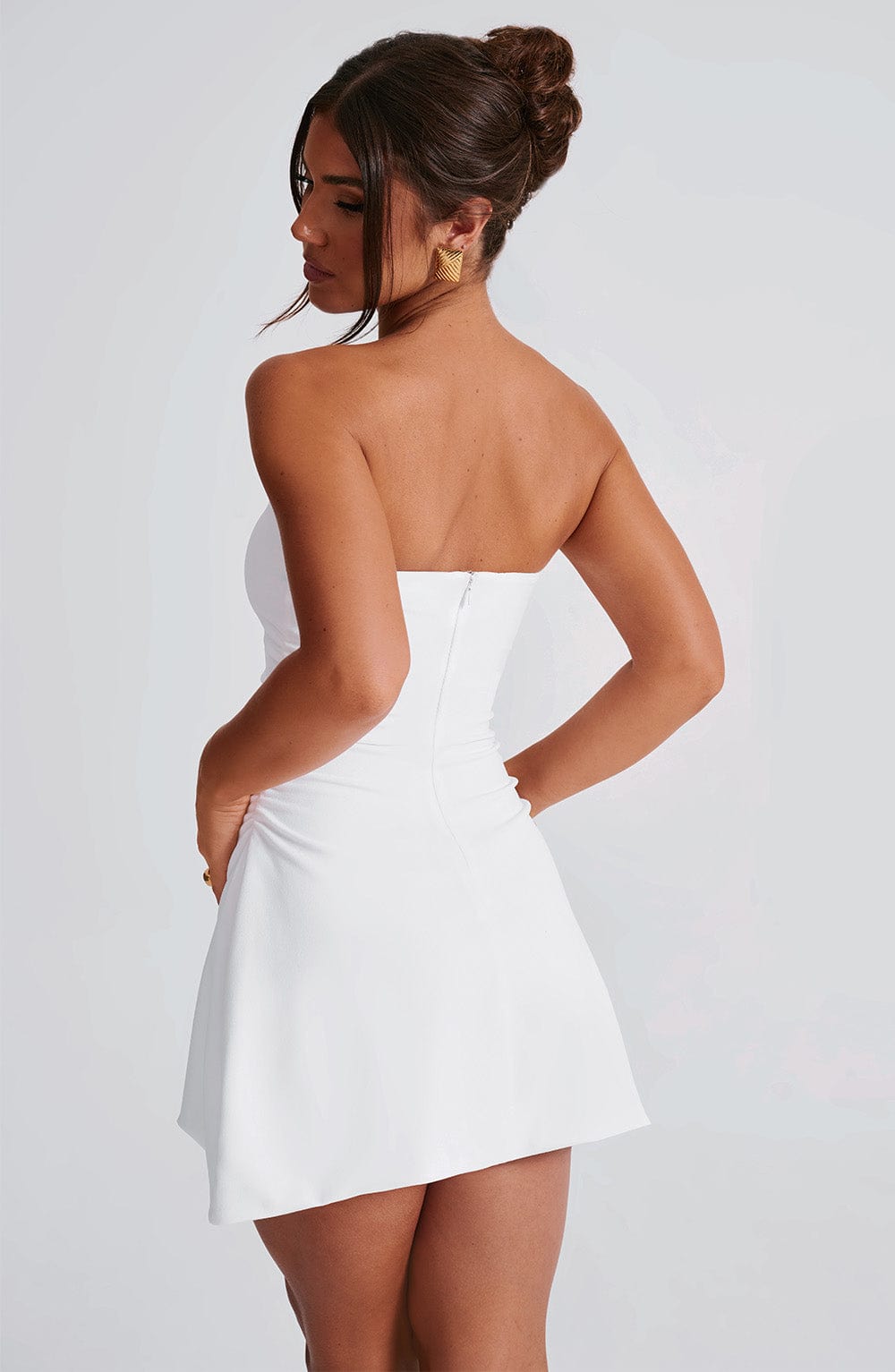 Islaelle Mini Dress in Ivory by Clandour, product photo 6