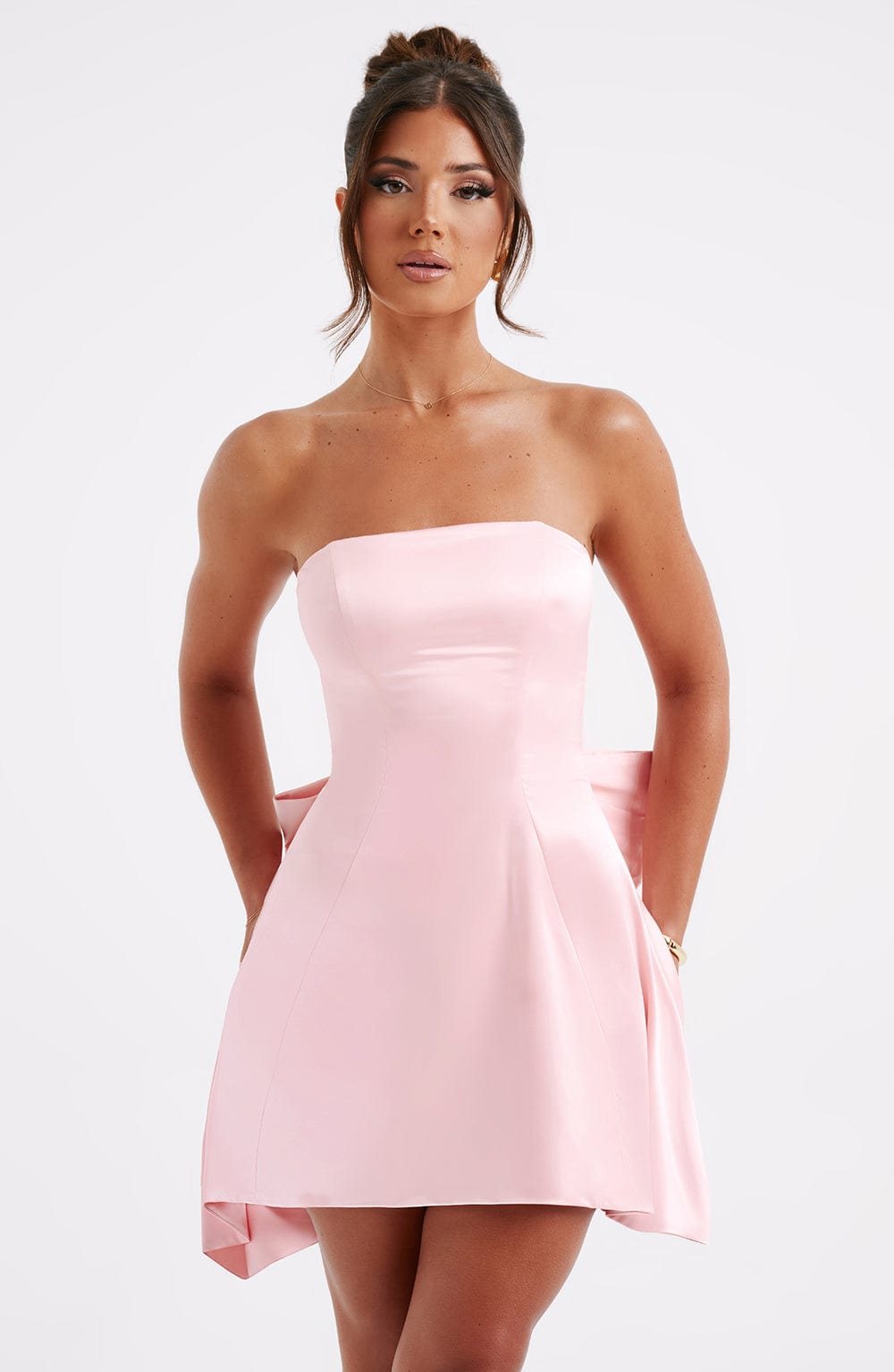 Islaette Mini Dress in Blush by Clandour, product photo 3