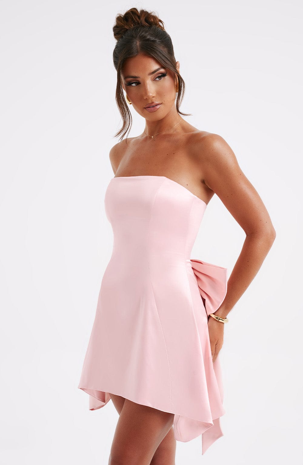 Islaette Mini Dress in Blush by Clandour, product photo 4