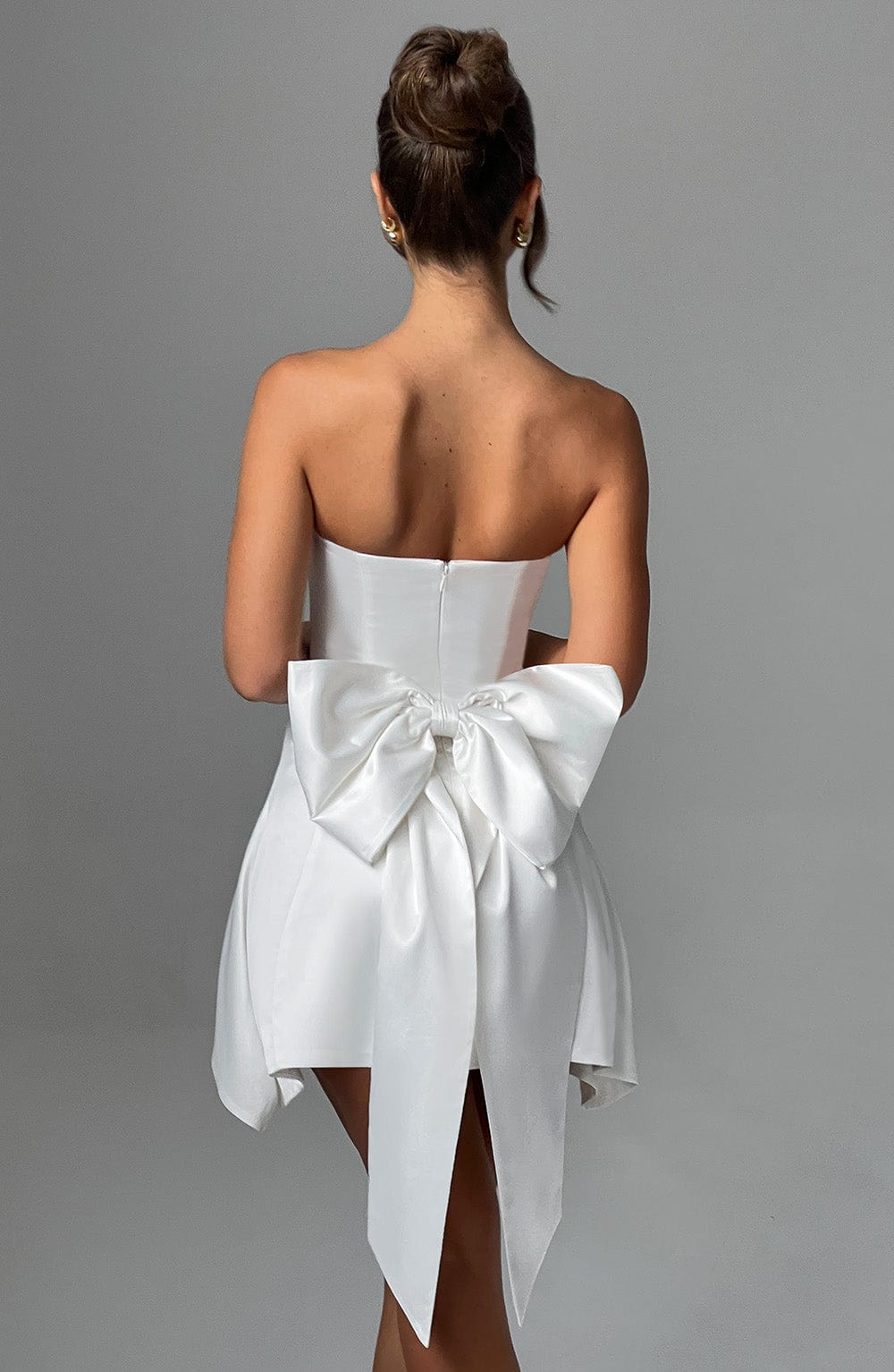 Islaette Mini Dress in Ivory by Clandour, product photo 2