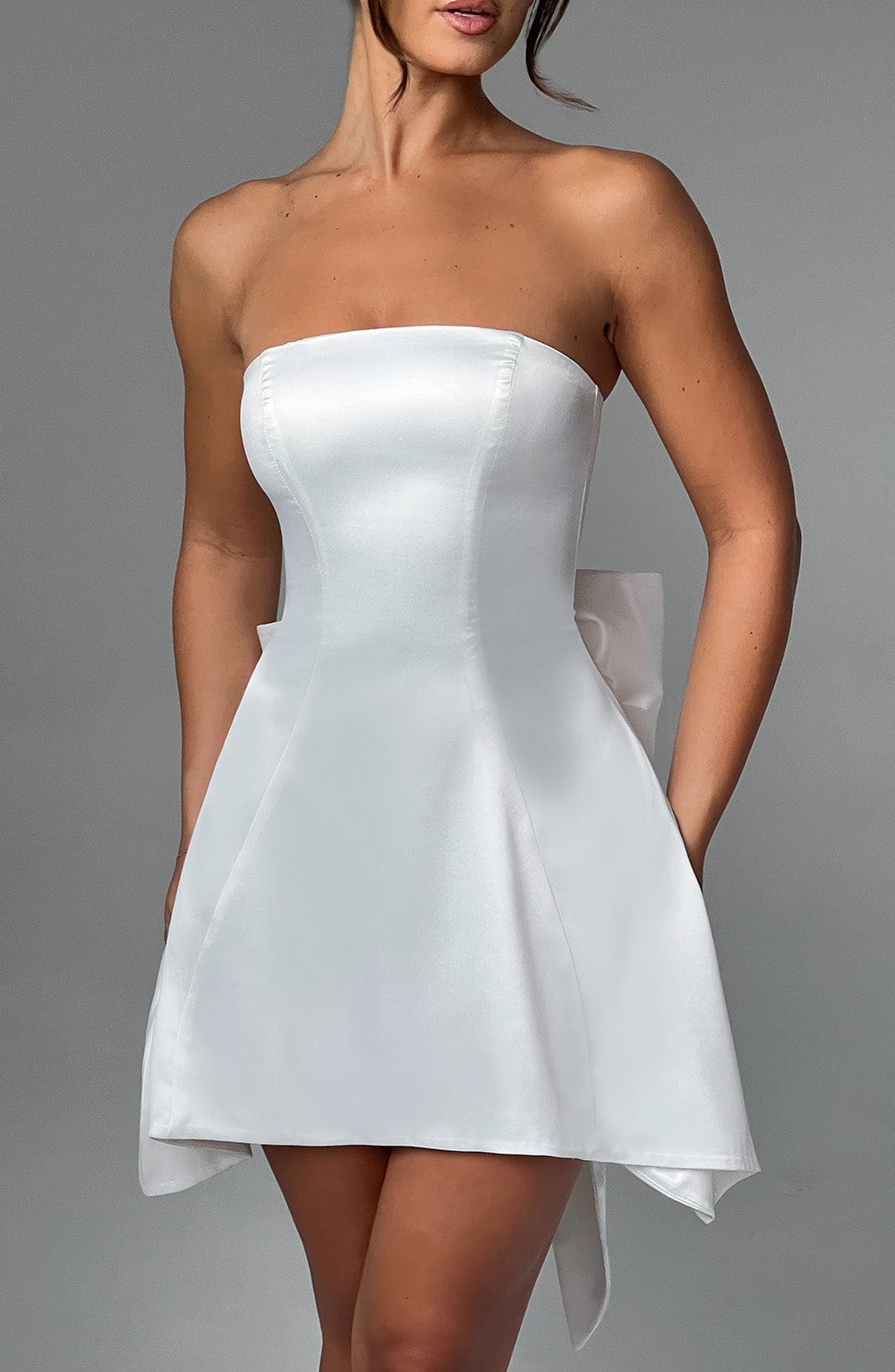 Islaette Mini Dress in Ivory by Clandour, product photo 4