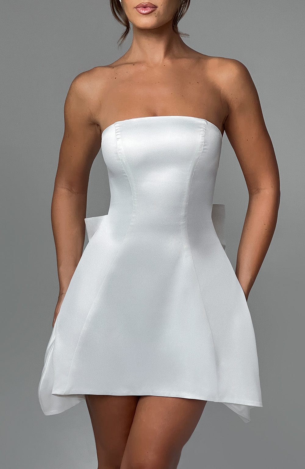 Islaette Mini Dress in Ivory by Clandour, product photo 5
