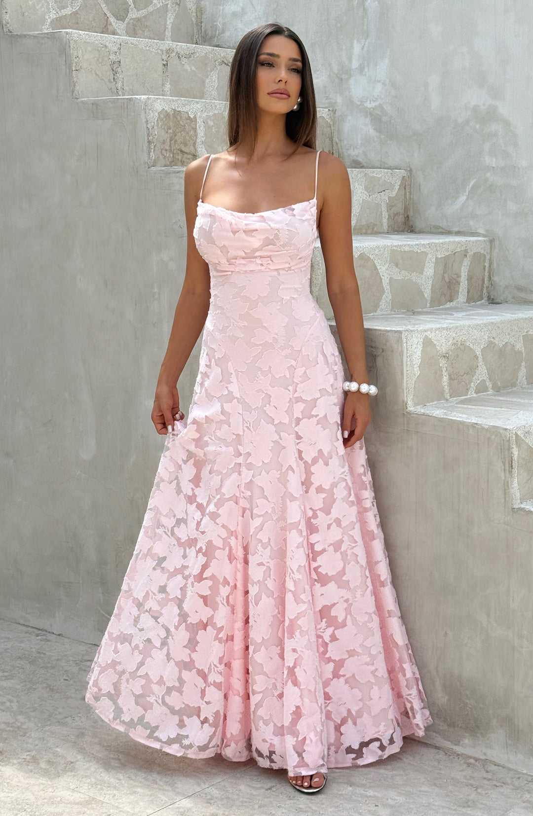 Islaina Maxi Dress in Blush by Clandour, product photo 1
