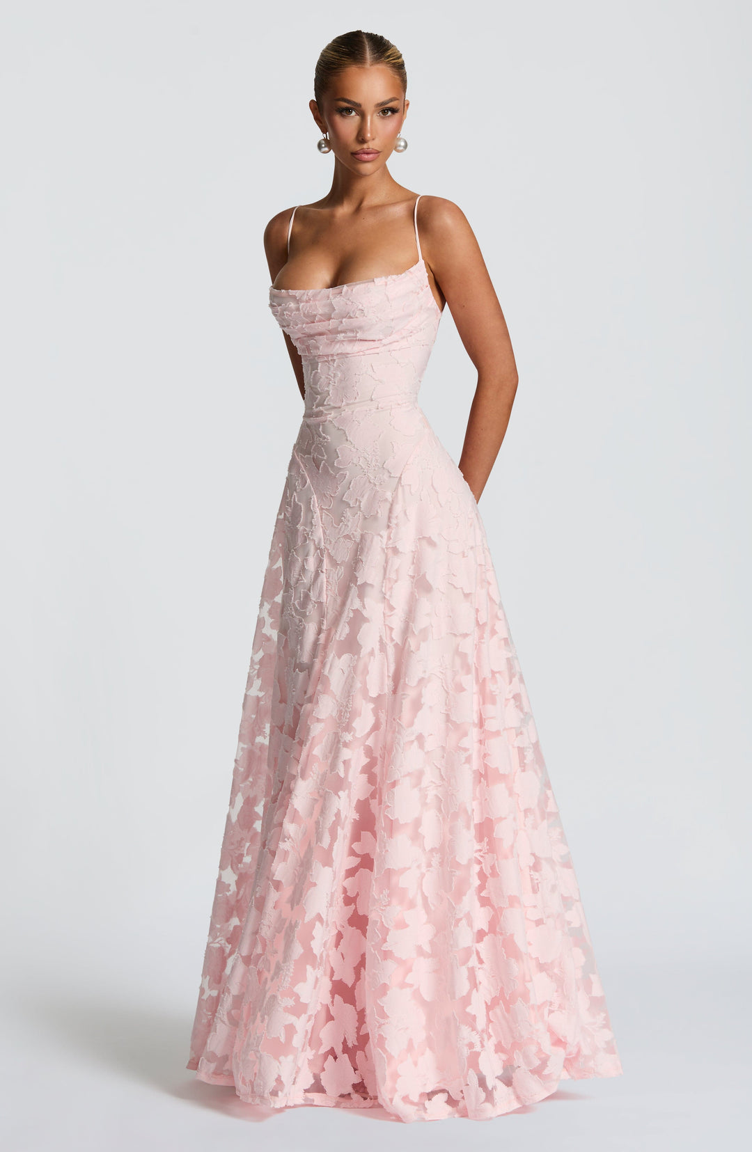 Islaina Maxi Dress in Blush by Clandour, product photo 3