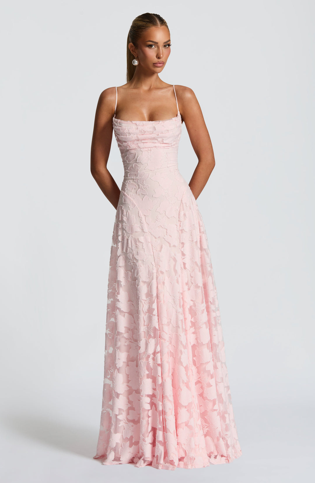 Islaina Maxi Dress in Blush by Clandour, product photo 4