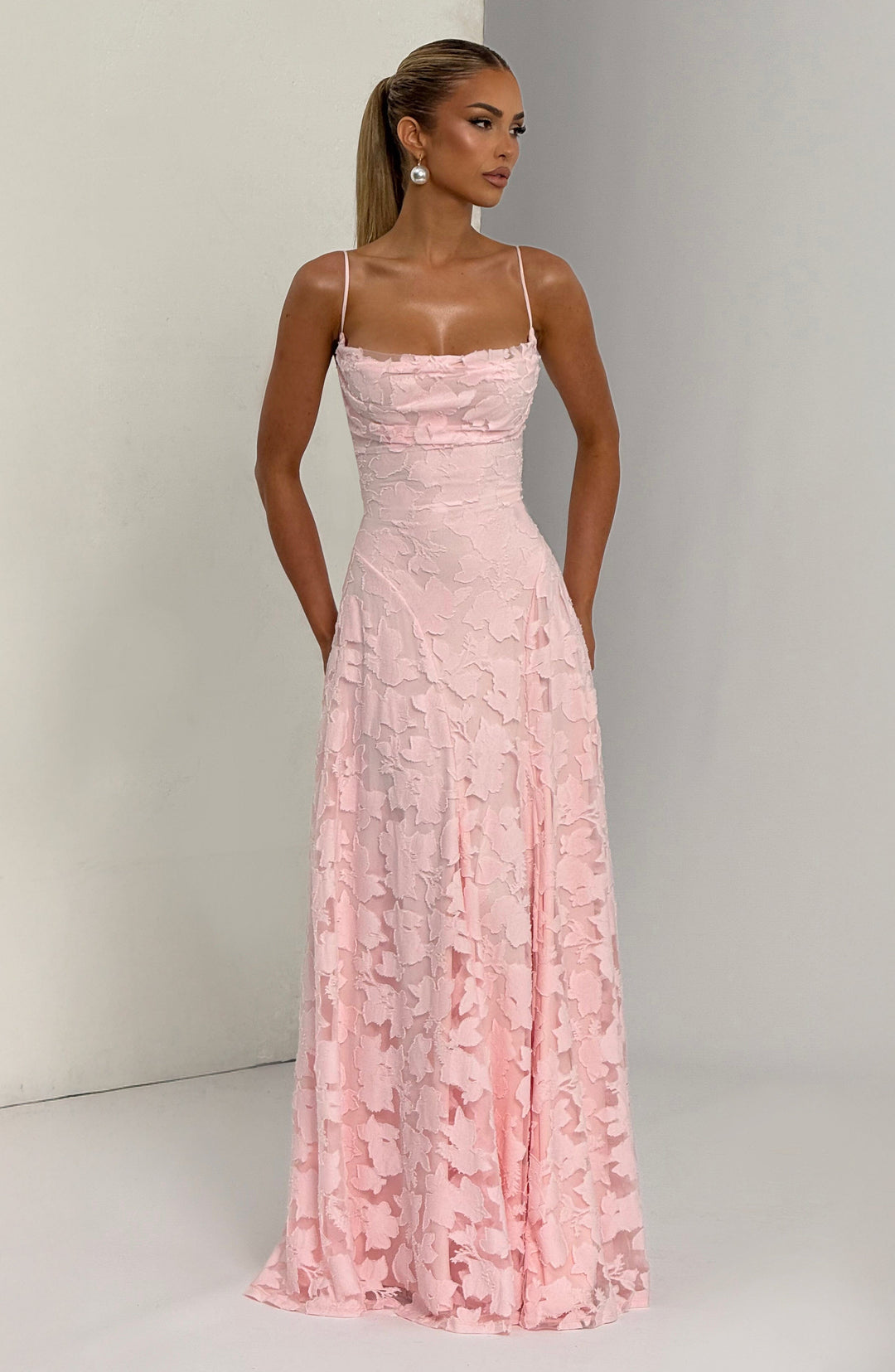 Islaina Maxi Dress in Blush by Clandour, product photo 6