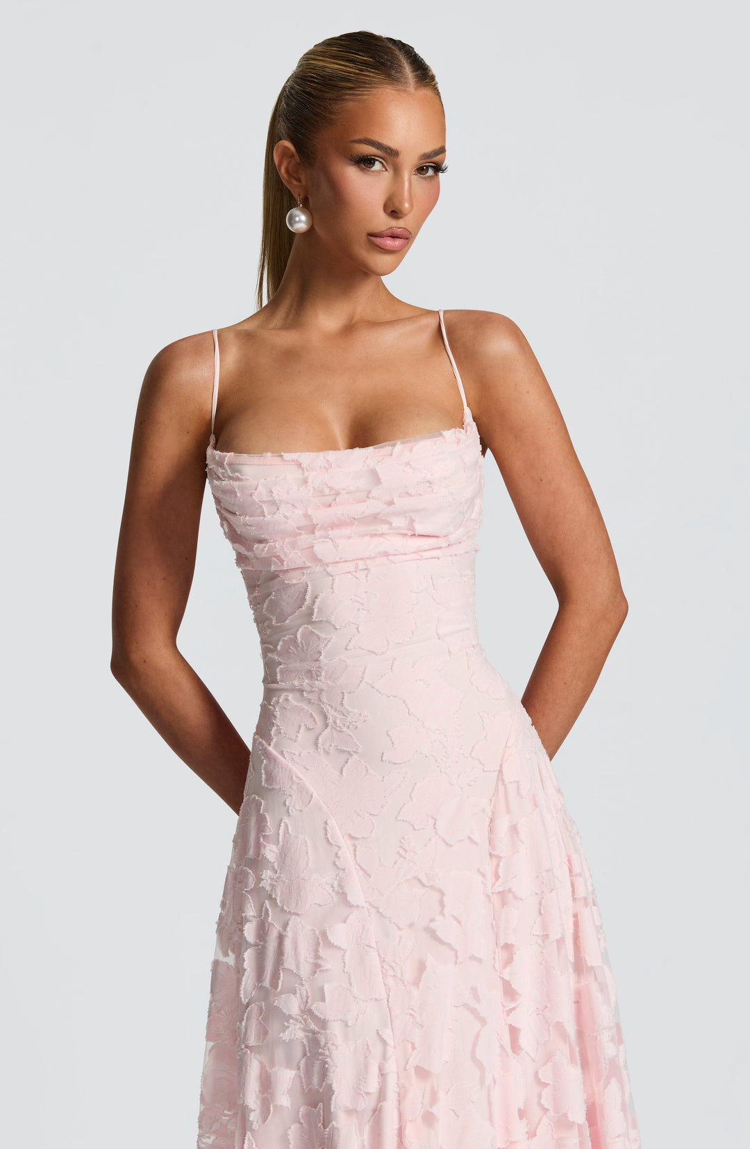Islaina Maxi Dress in Blush by Clandour, product photo 7
