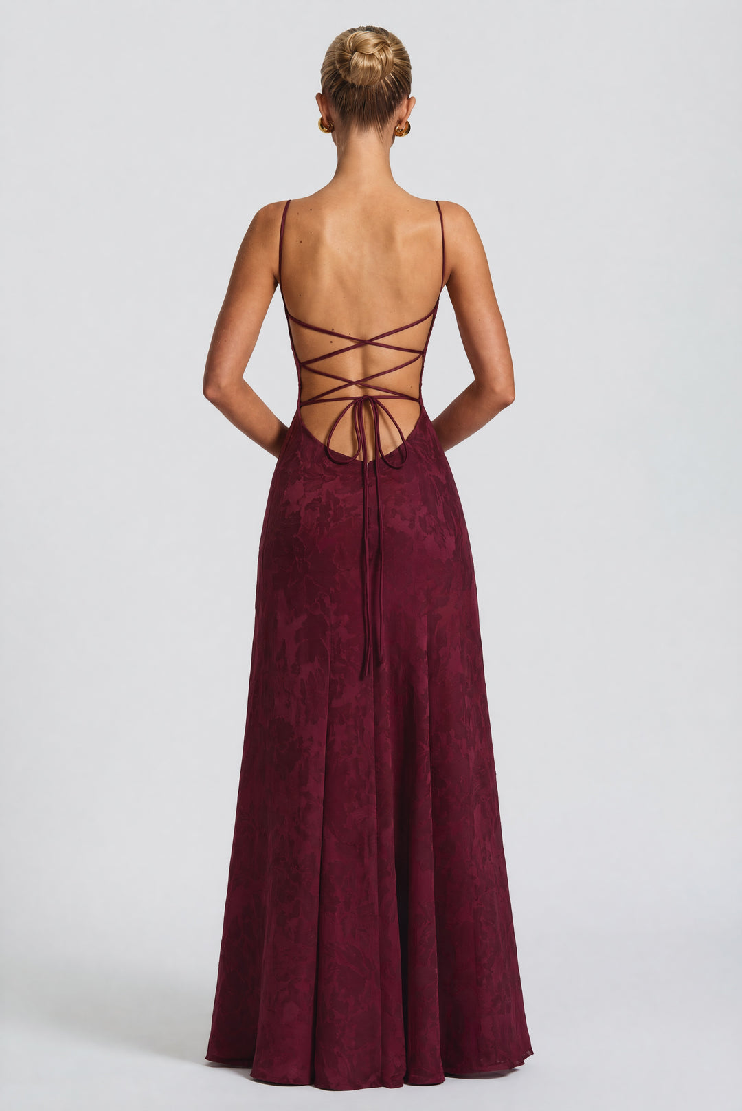 Clandour | Islaina Maxi Dress - Cherry Lacquer - product photo 4
