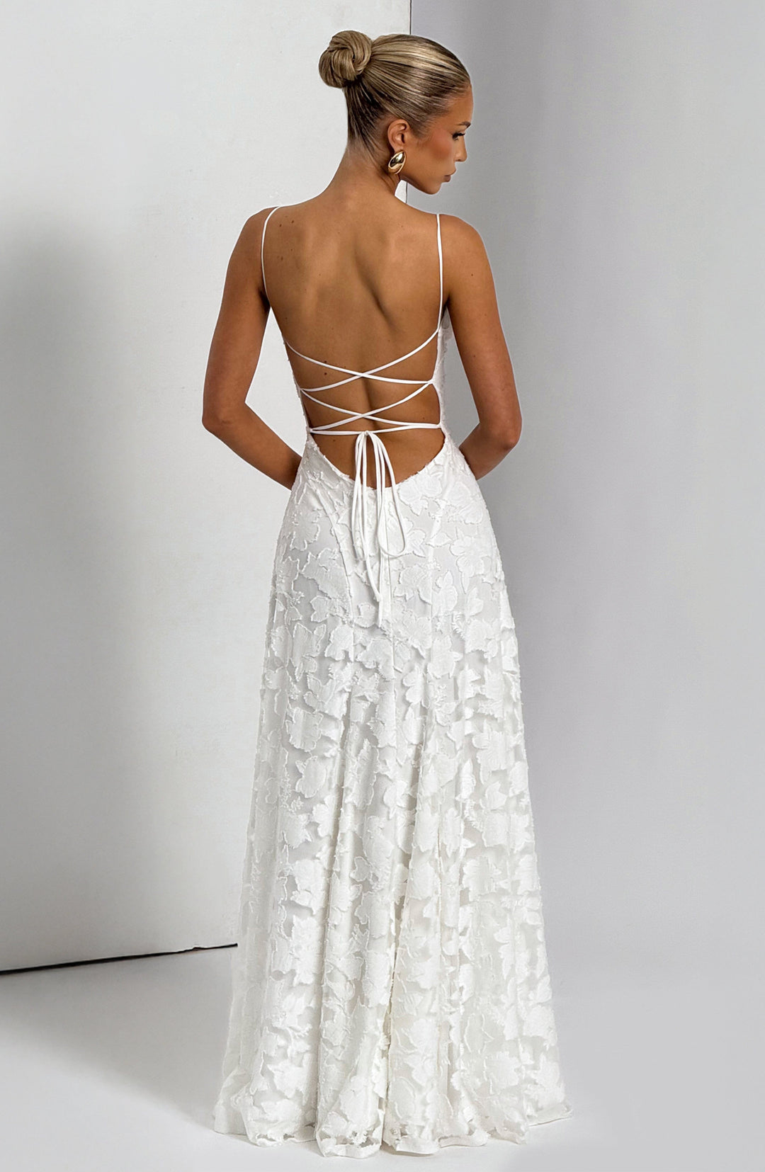 Islaina Maxi Dress in Ivory by Clandour, product photo 2