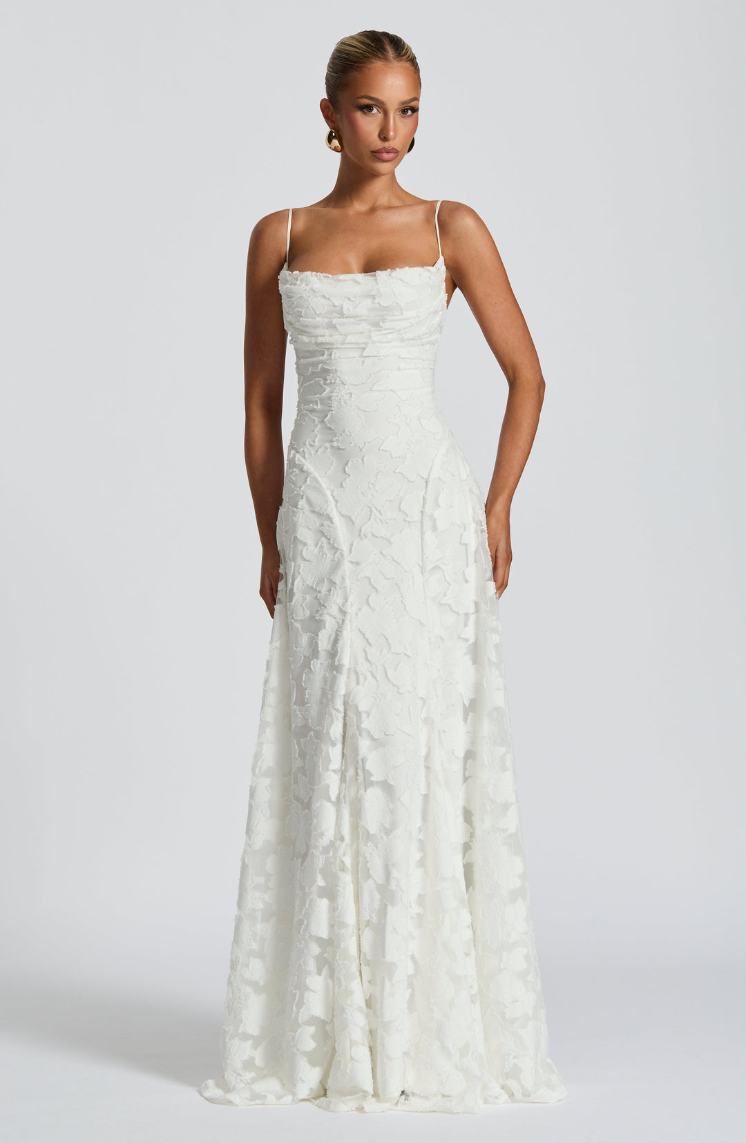 Islaina Maxi Dress in Ivory by Clandour, product photo 11