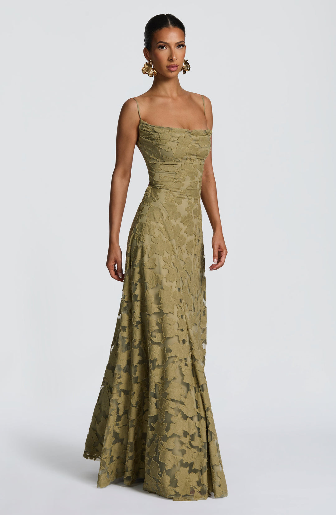 Islaina Maxi Dress in Sage by Clandour, product photo 5