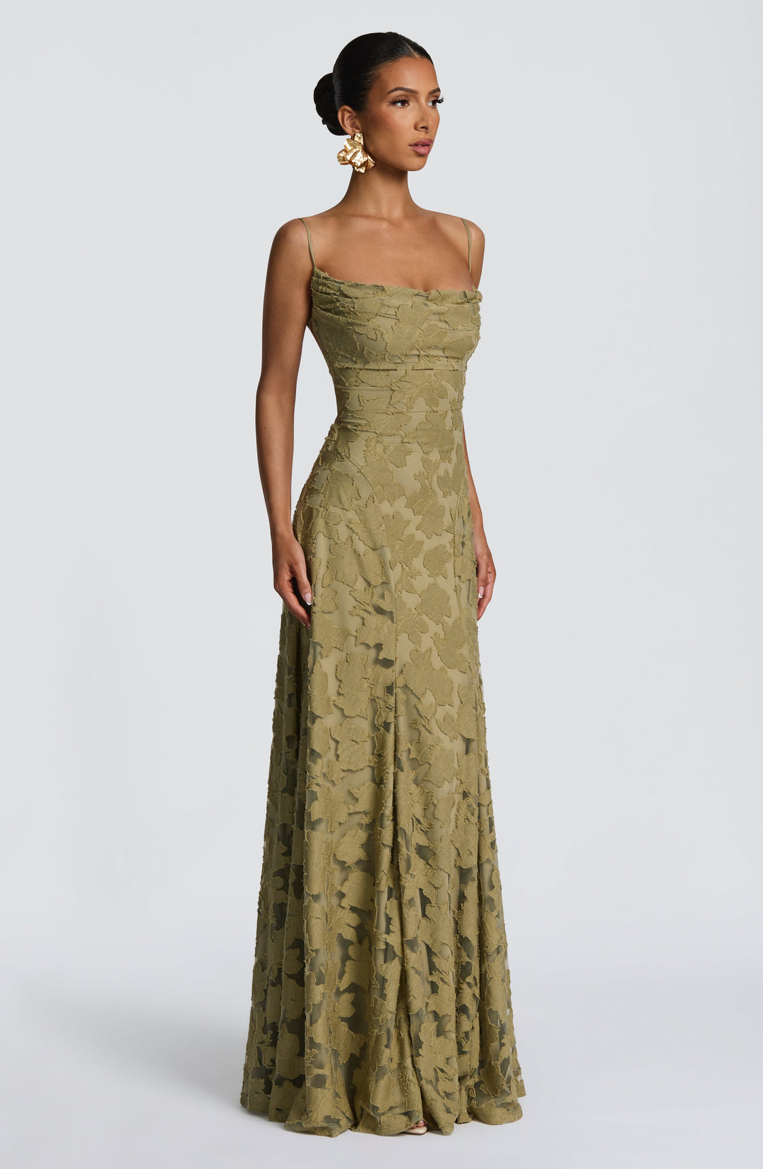 Islaina Maxi Dress in Sage by Clandour, product photo 6