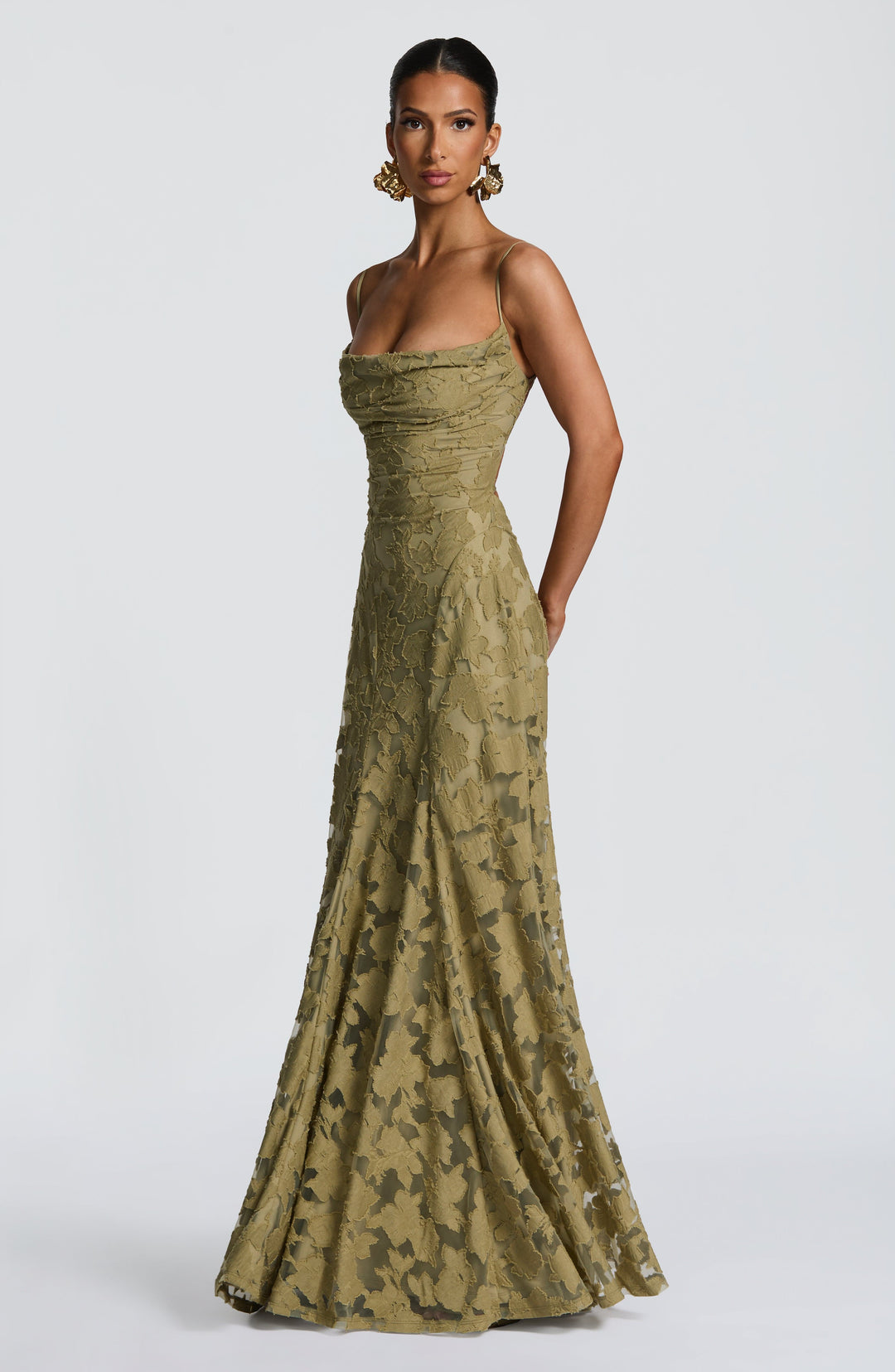 Islaina Maxi Dress in Sage by Clandour, product photo 7