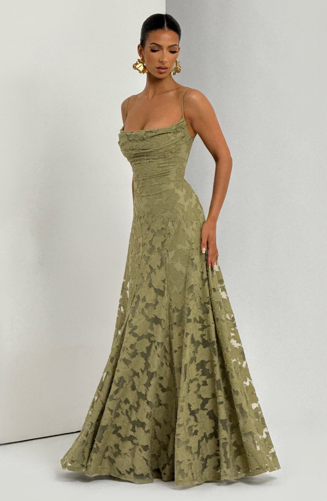 Islaina Maxi Dress in Sage by Clandour, product photo 11