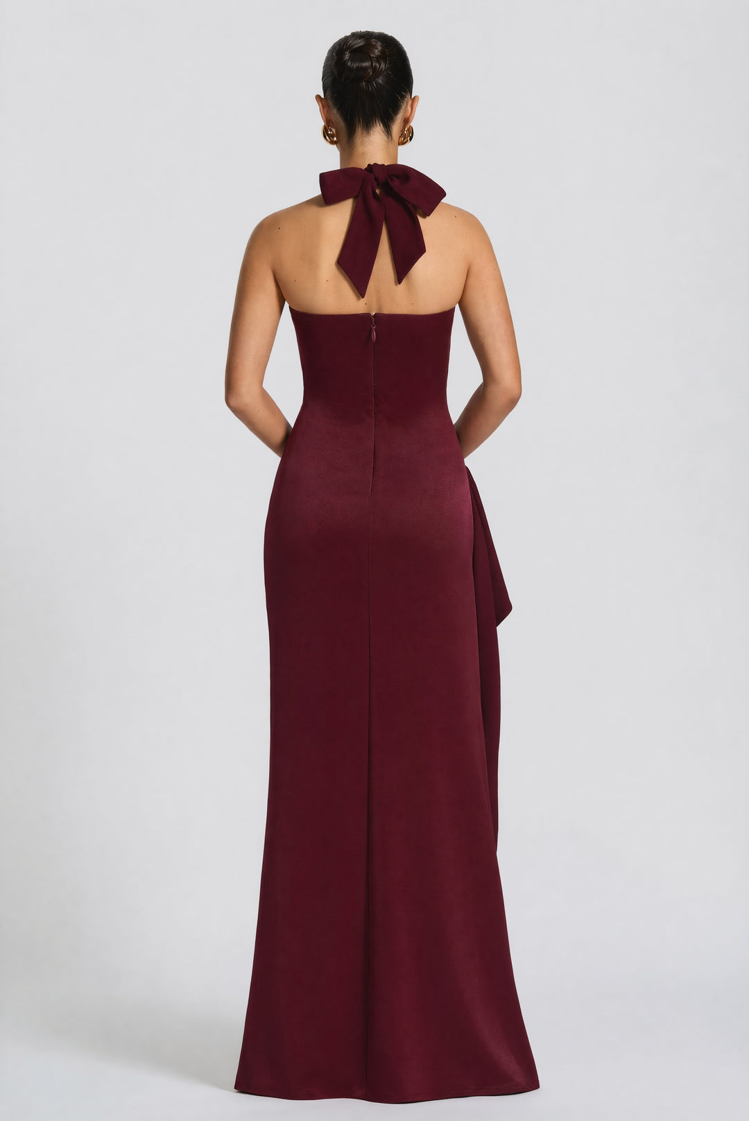 Clandour | Islaise Maxi Dress - Cherry Lacquer - product photo 4