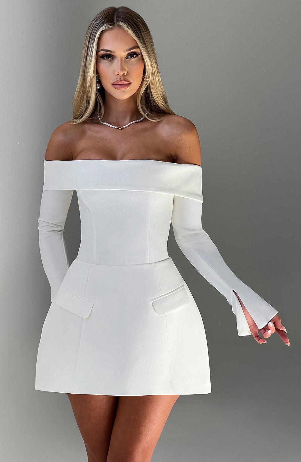 Islamira Skort in Ivory by Clandour, product photo 4