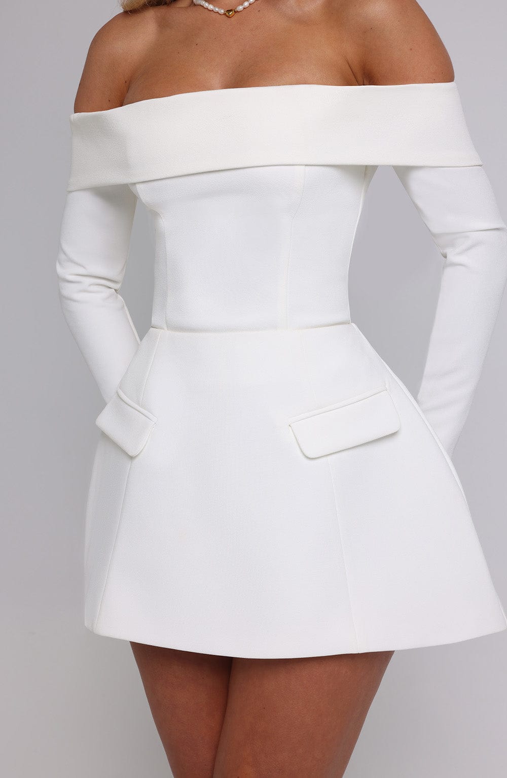 Islamira Skort in Ivory by Clandour, product photo 7