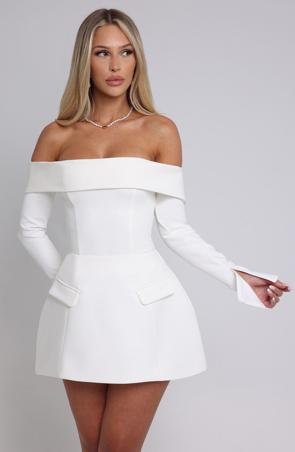 Islamira Skort in Ivory by Clandour, product photo 16