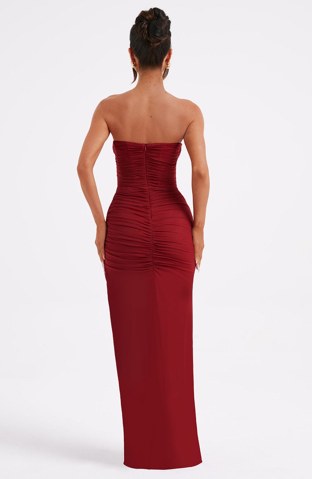 Islaoria Maxi Dress in Wine by Clandour, product photo 4