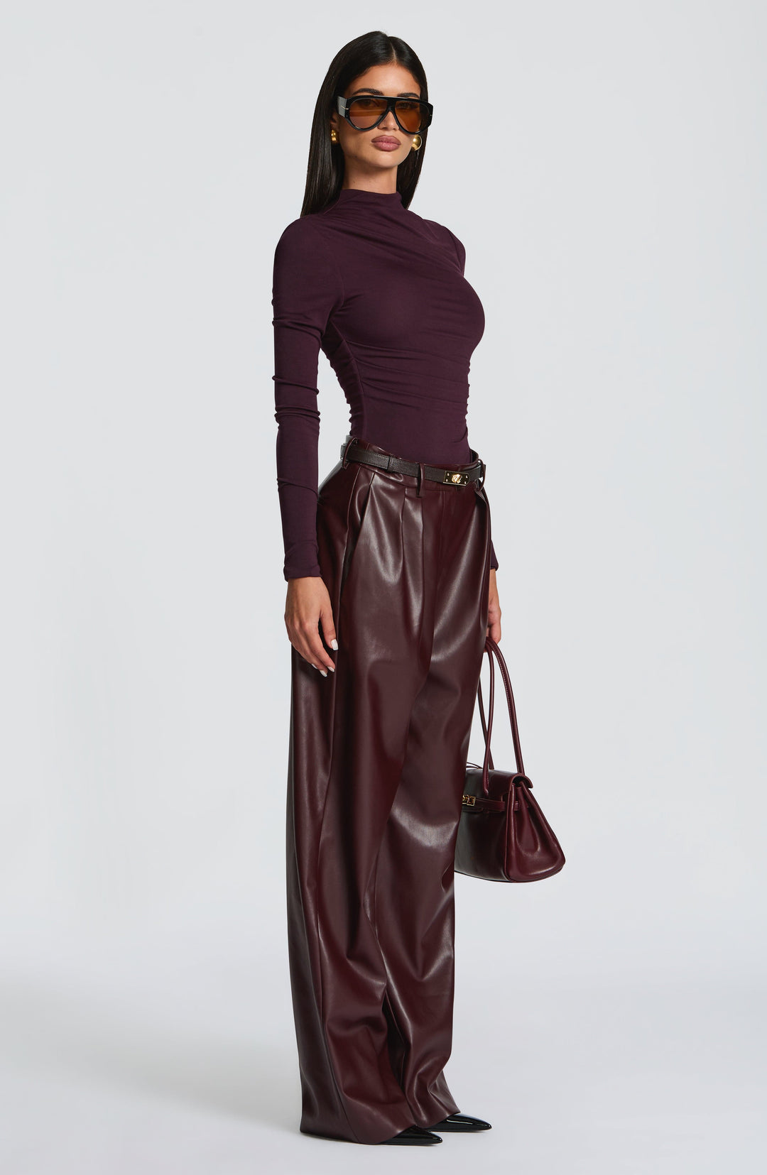 Islara Pants in Plum by Clandour, product photo 3